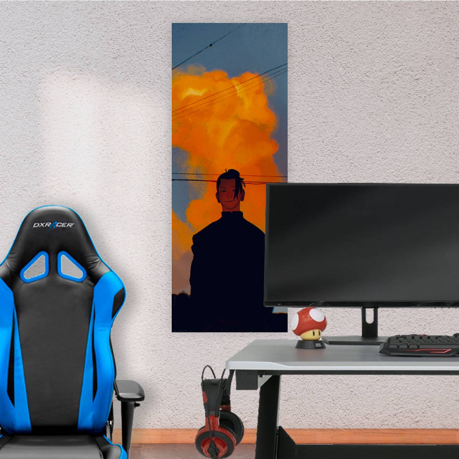 Cuadro grande 30x80cm Suguru Geto Atardecer Jujutsu Kaisen