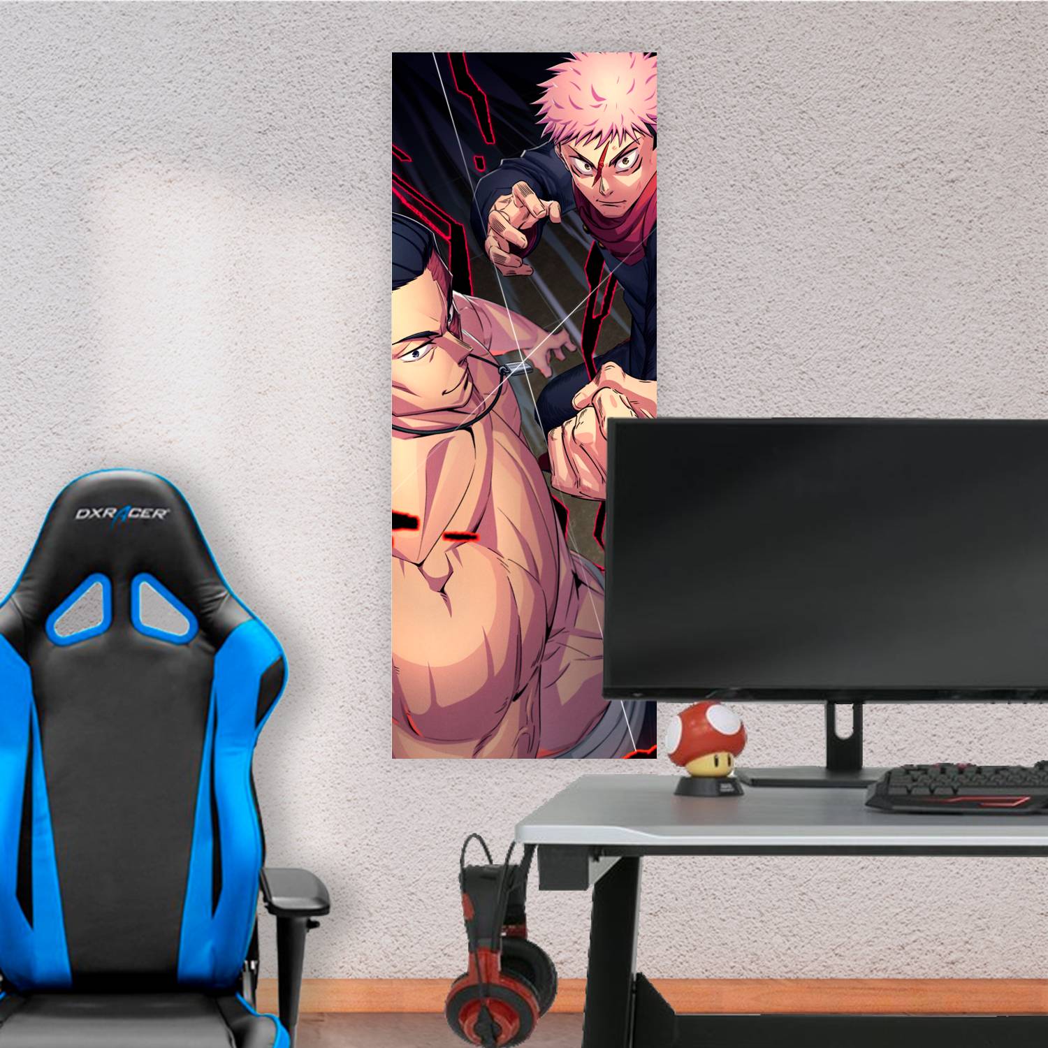 Cuadro grande 30x80cm Itadori y Todo Jujutsu Kaisen
