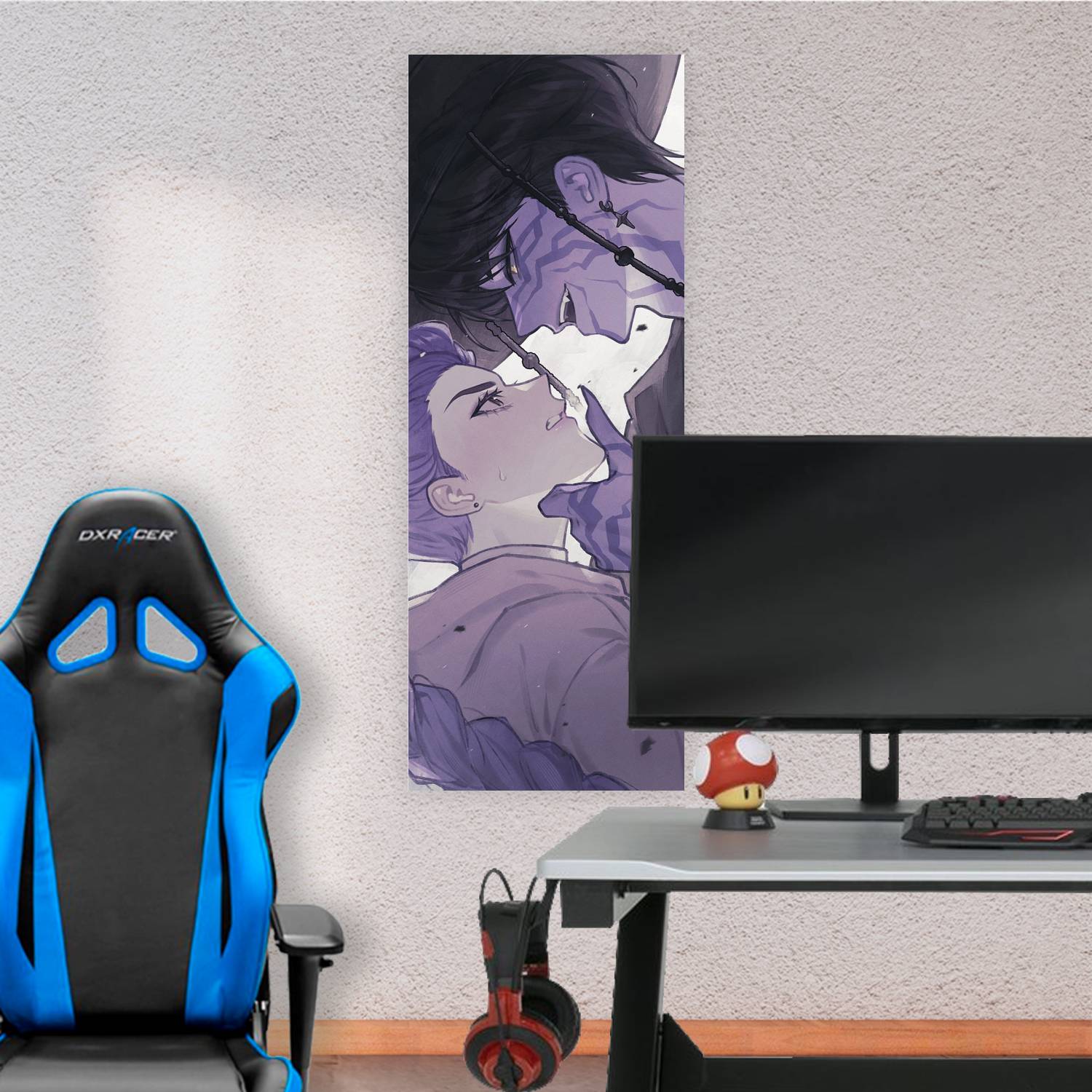 Cuadro grande 30x80cm Rumi y Jinu Rujinu Kpop Demon Hunters