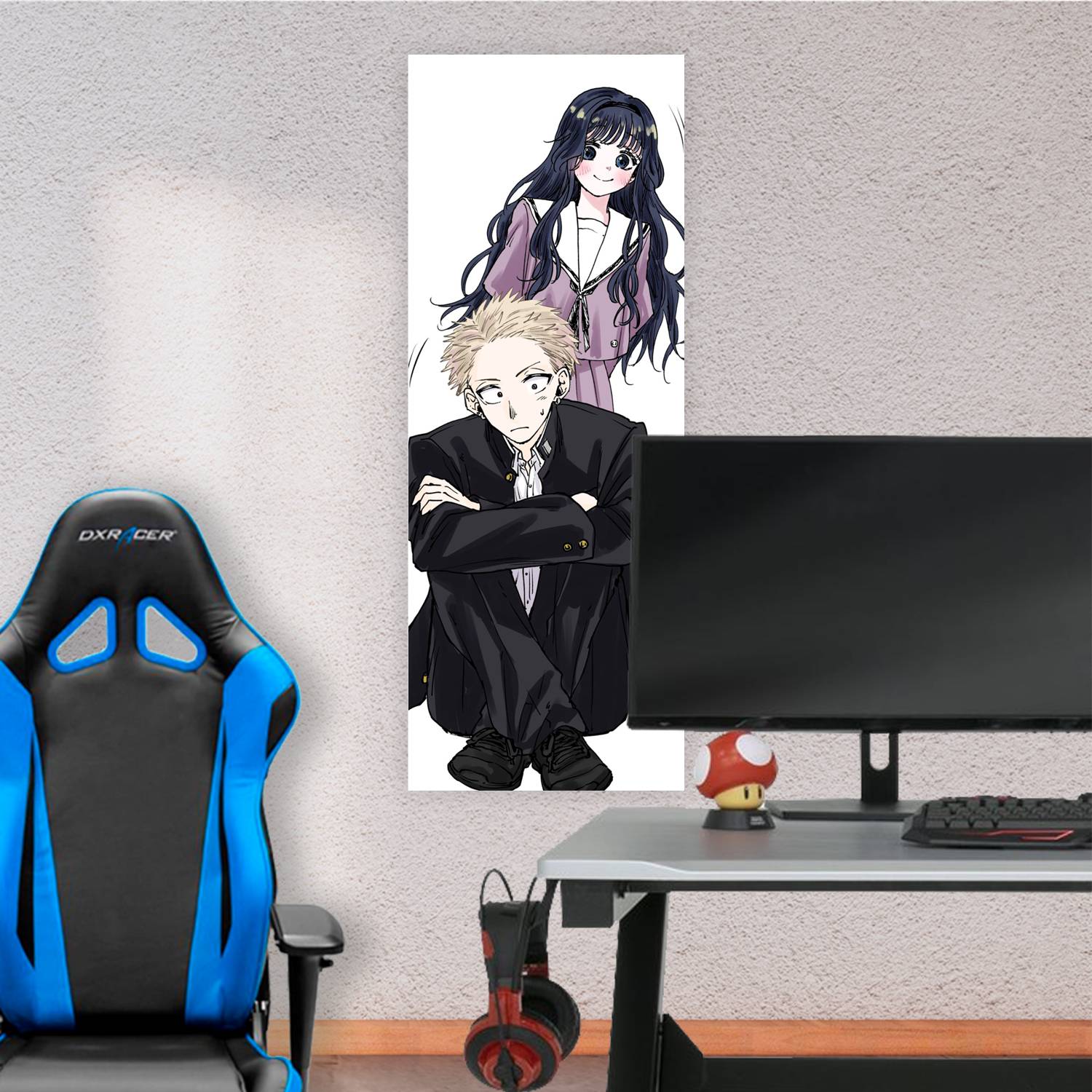 Cuadro grande 30x80cm Rintaro y Kaoruko Kaoru Hana wa Rin to Saku
