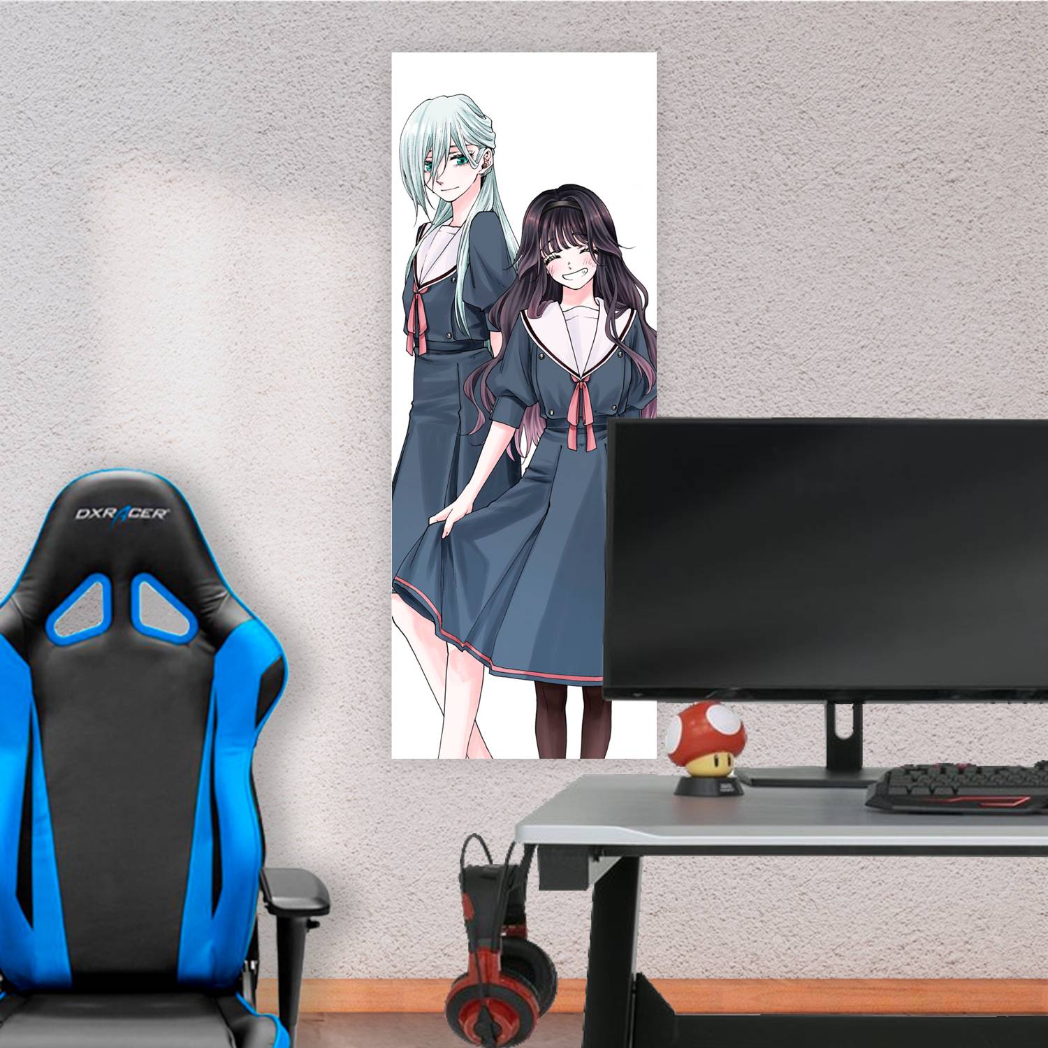 Cuadro grande 30x80cm Hoshina y Kaoruko Kaoru Hana wa Rin to Saku