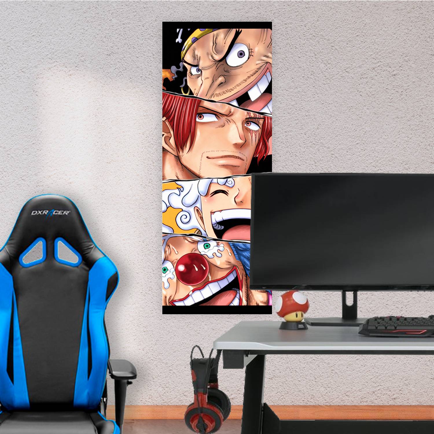 Cuadro grande 30x80cm 4 Yonkous Riendo One Piece