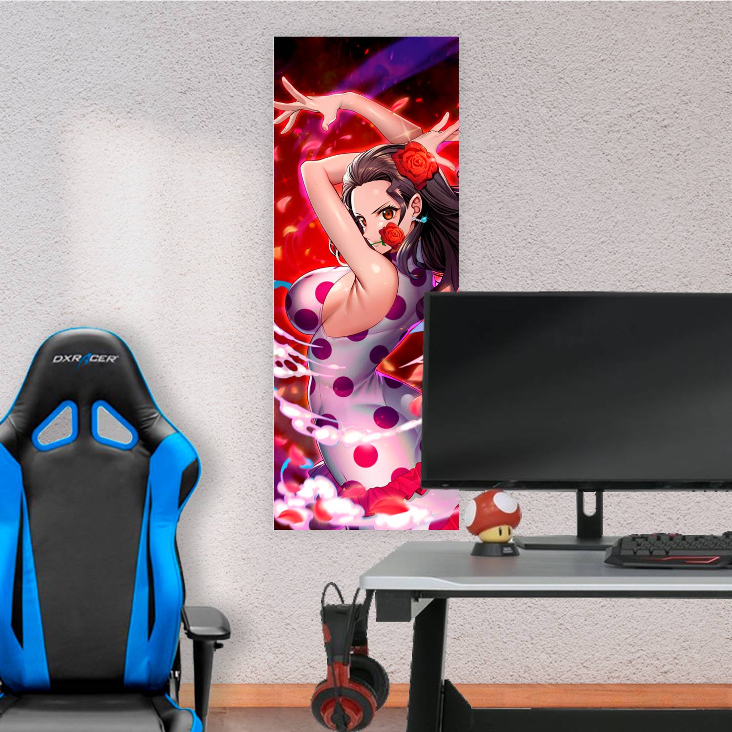 Cuadro grande 30x80cm Viola Rosa One Piece