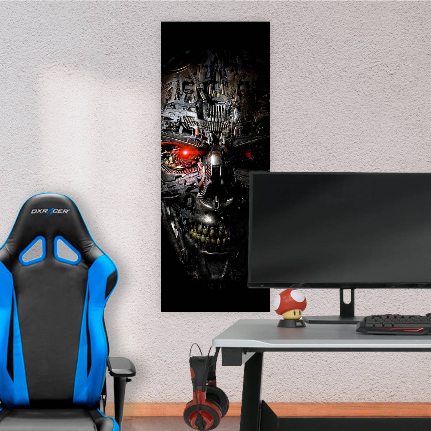 Cuadro grande 30x80cm T-800 Esqueleto Terminator