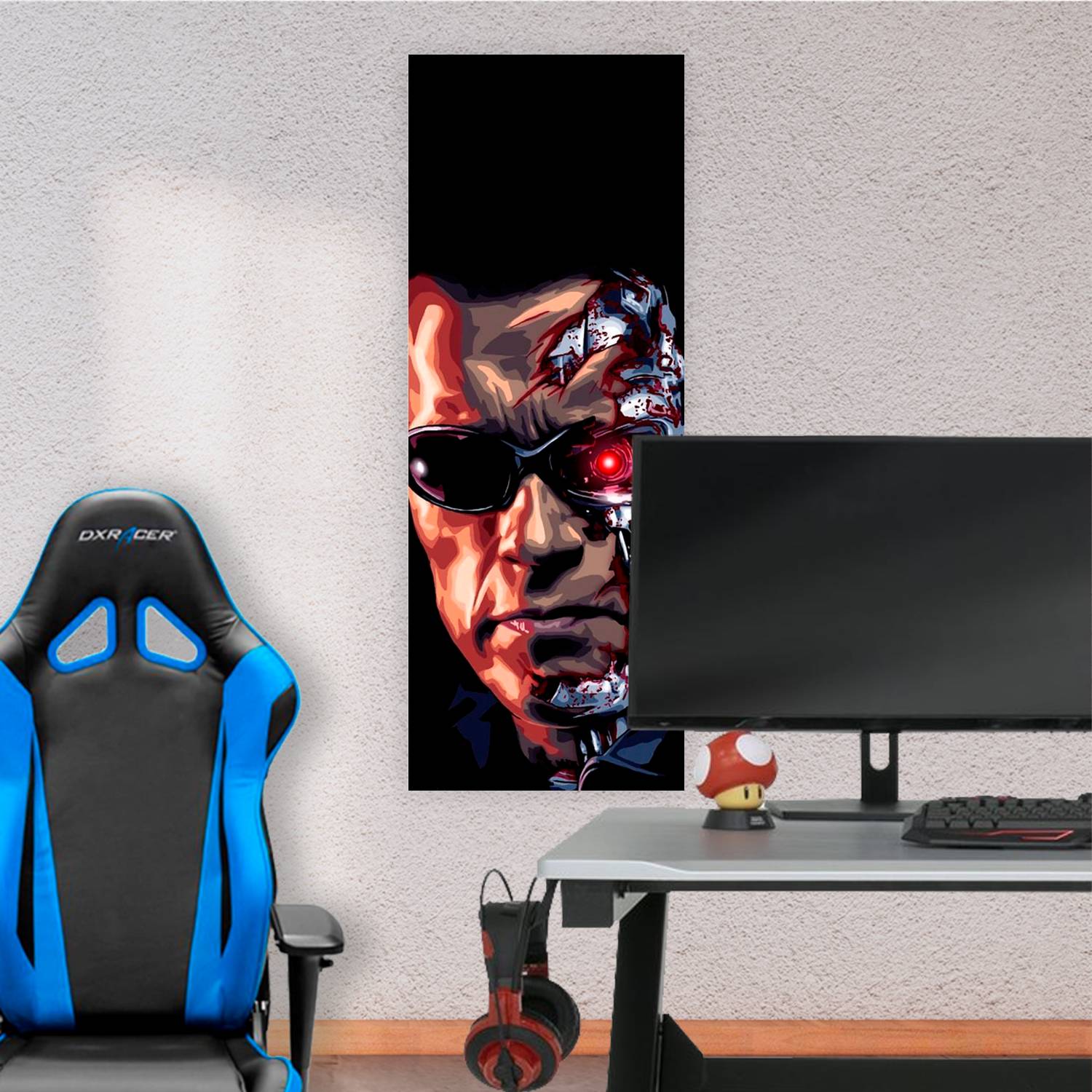 Cuadro grande 30x80cm T-800 Arte Terminator