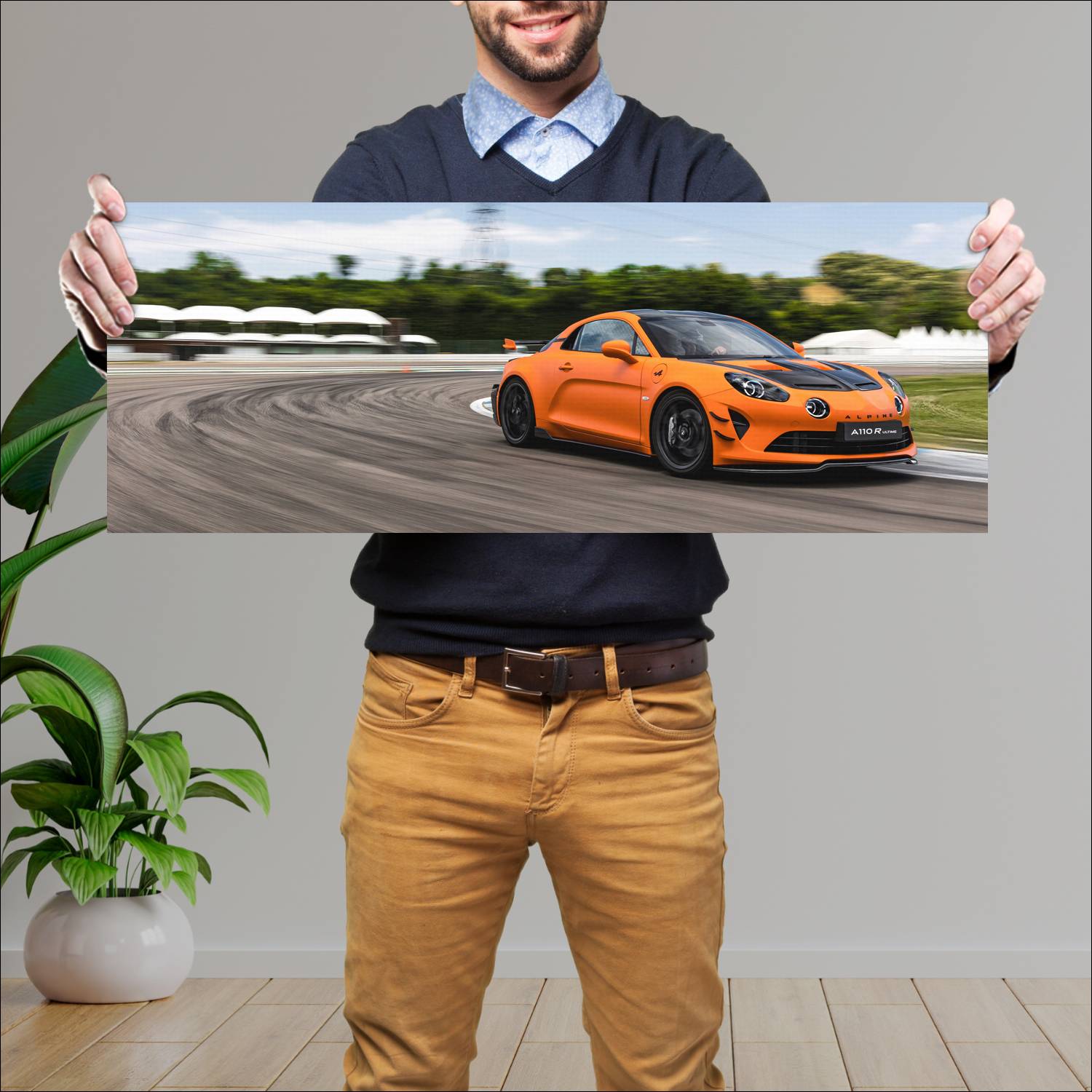 Cuadro grande 30x80cm 2025 Alpine A110 R Ultime 005 Alpine