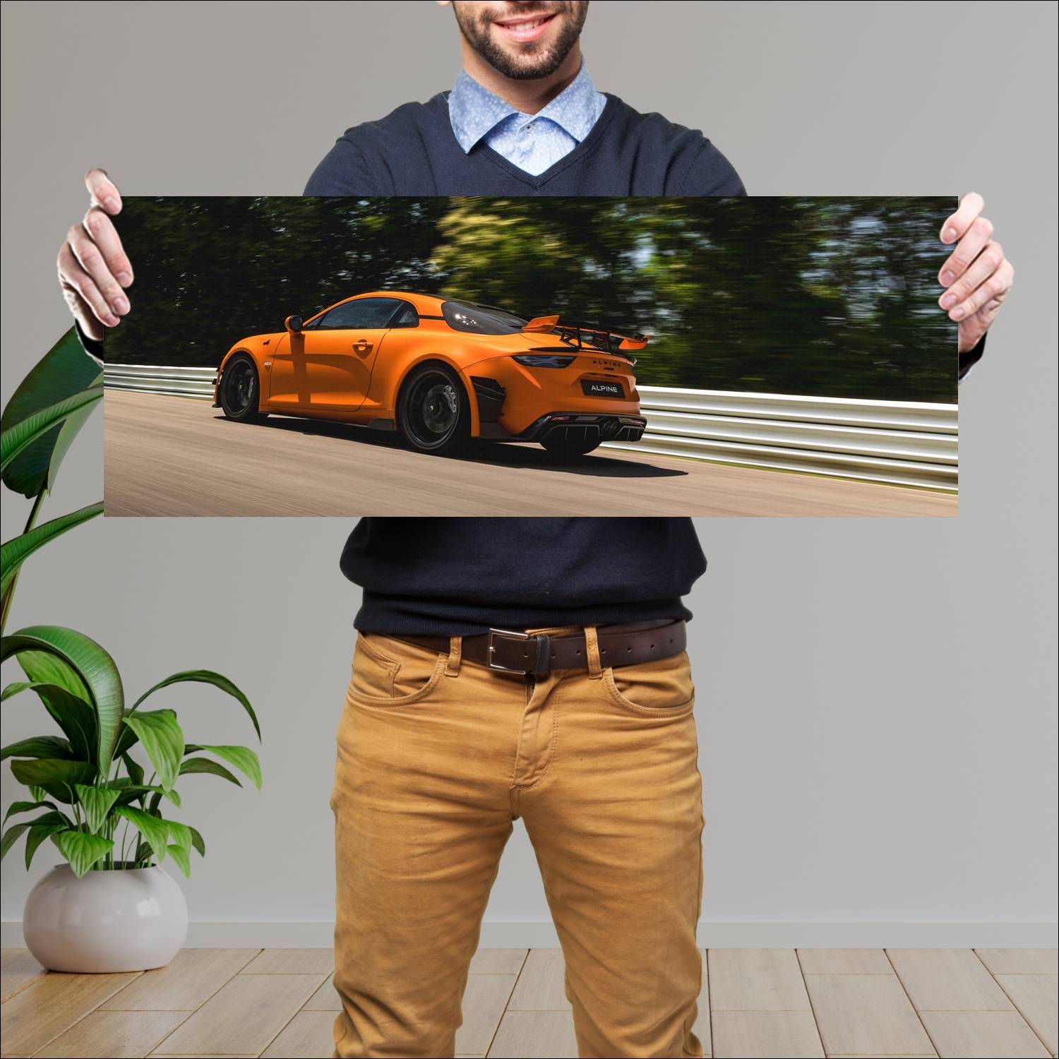 Cuadro grande 30x80cm 2025 Alpine A110 R Ultime 006 Alpine