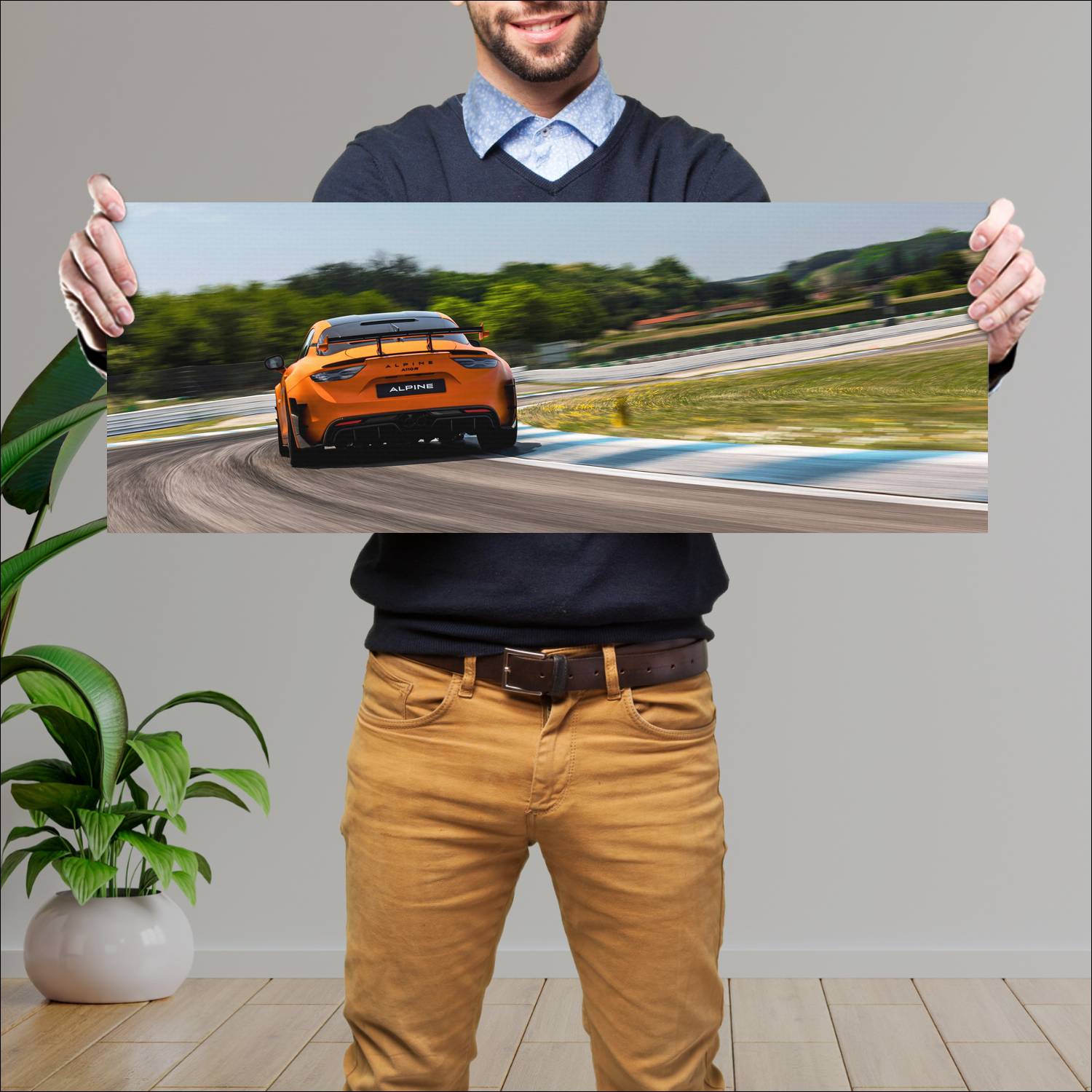 Cuadro grande 30x80cm 2025 Alpine A110 R Ultime 007 Alpine