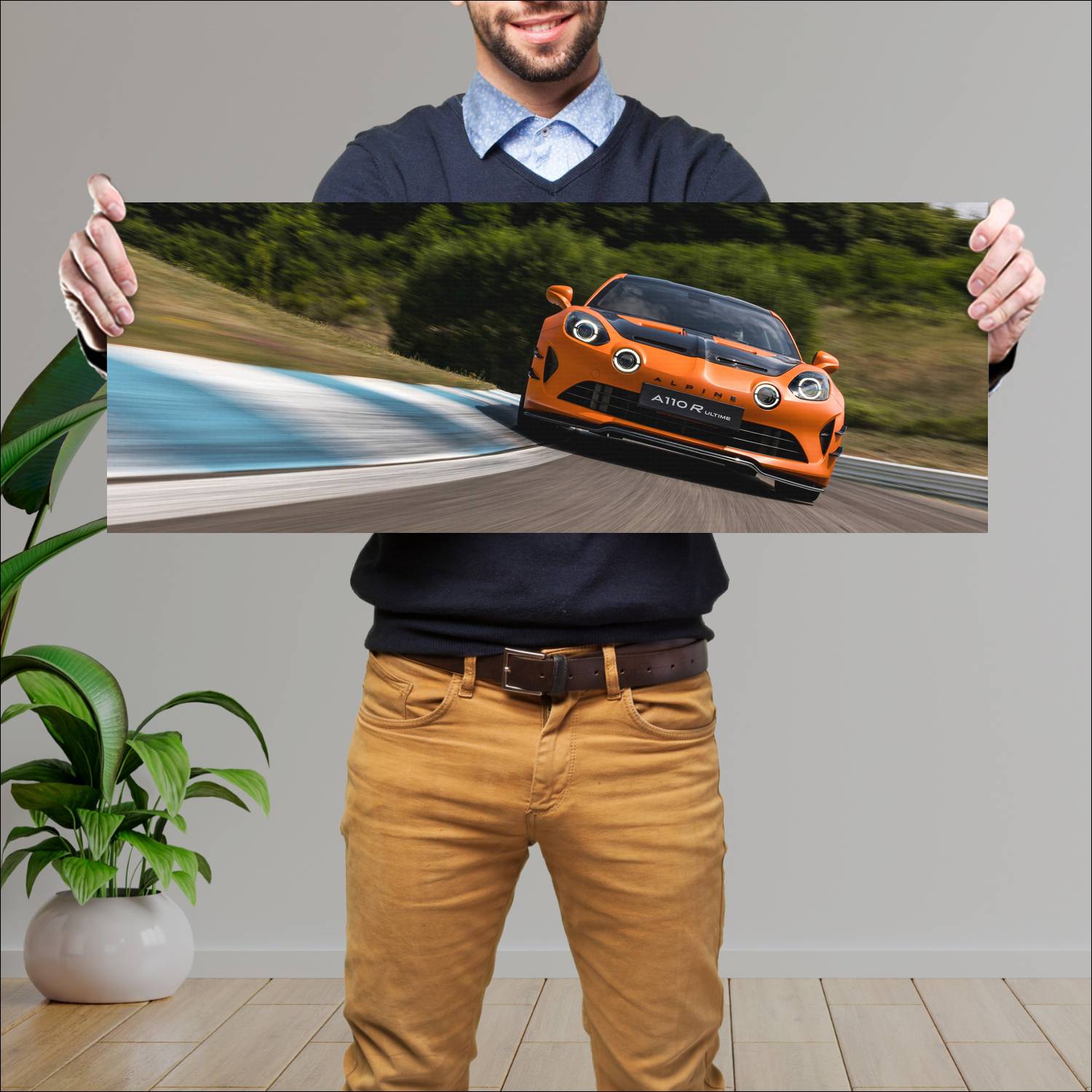 Cuadro grande 30x80cm 2025 Alpine A110 R Ultime 008 Alpine