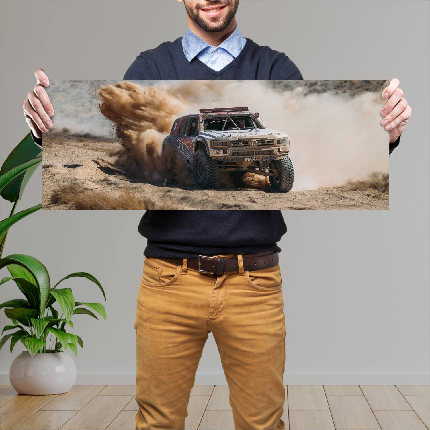 Cuadro grande 30x80cm 2025 Honda Baja Passport 006 Honda