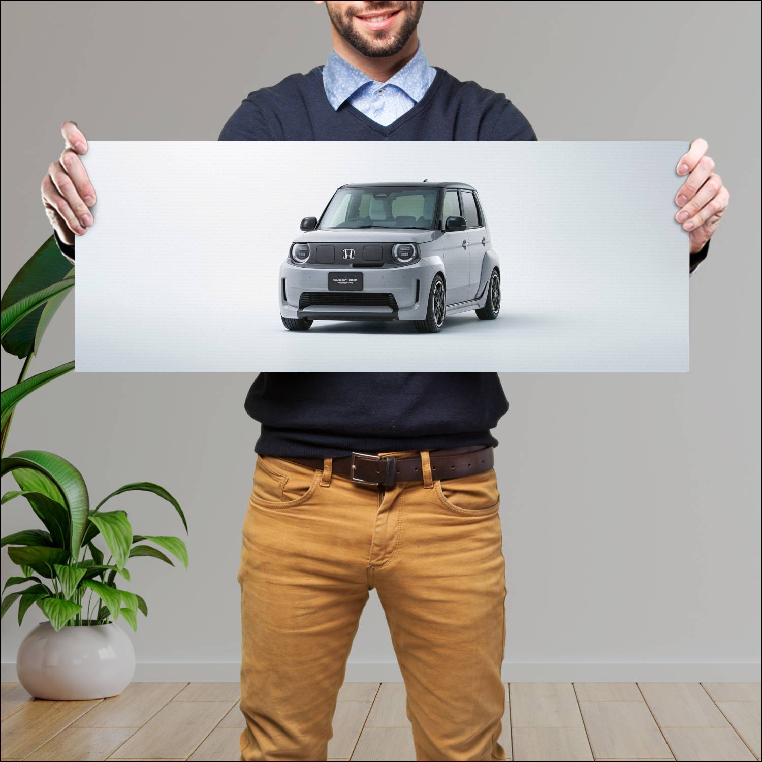 Cuadro grande 30x80cm 2025 Honda Super ONE Prototype 001 Honda