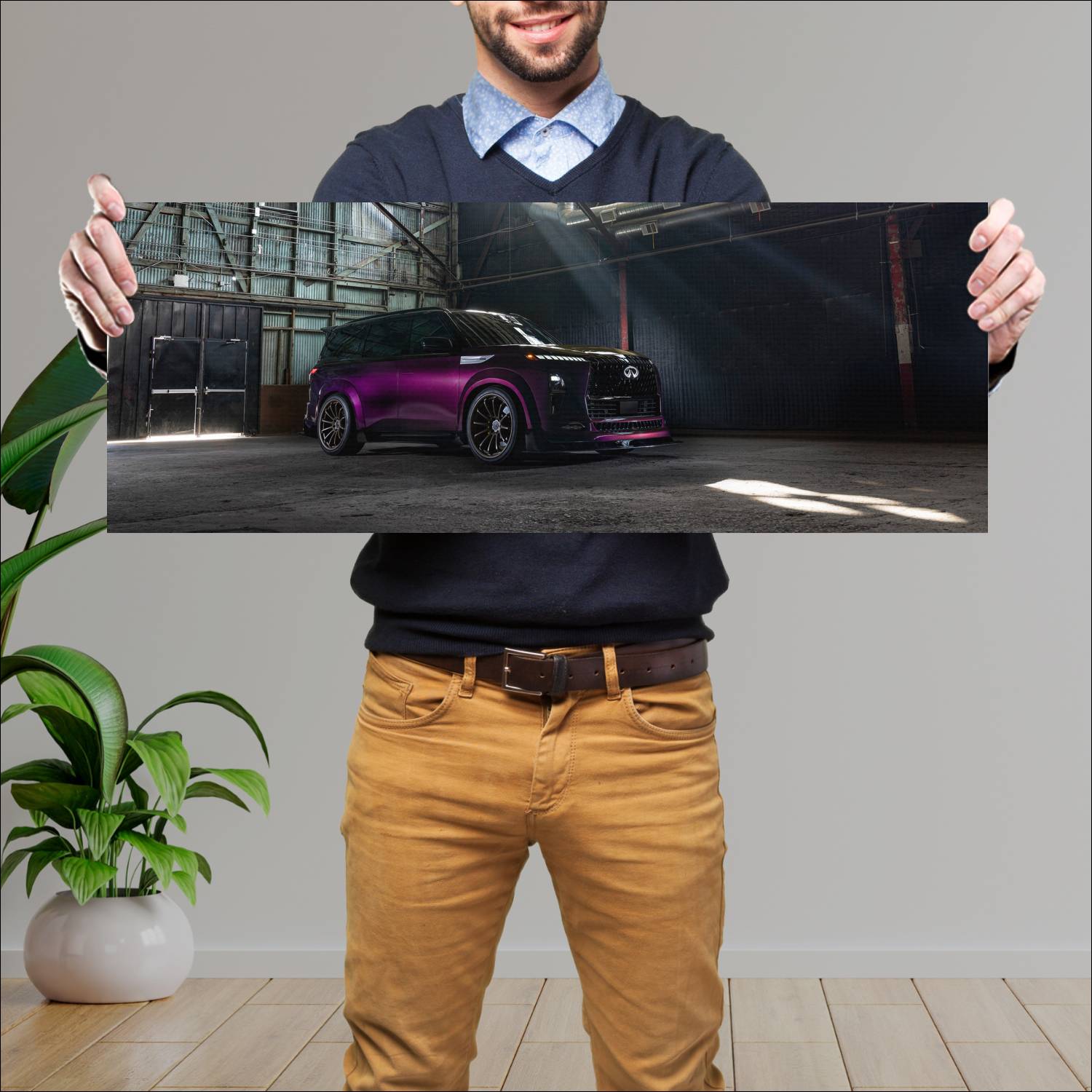 Cuadro grande 30x80cm 2025 Infiniti QX80 R Spec Concept 001 Infiniti