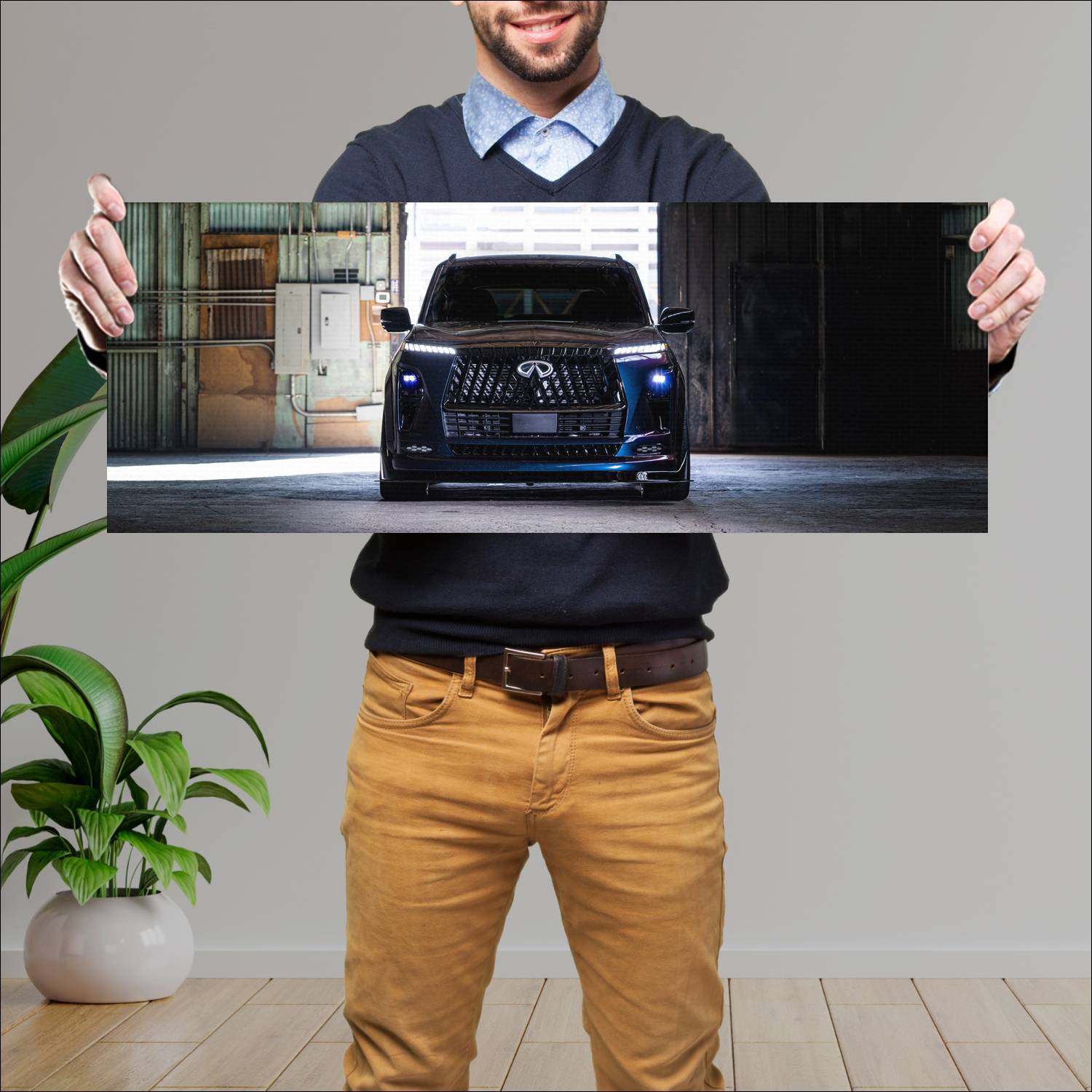 Cuadro grande 30x80cm 2025 Infiniti QX80 R Spec Concept 002 Infiniti