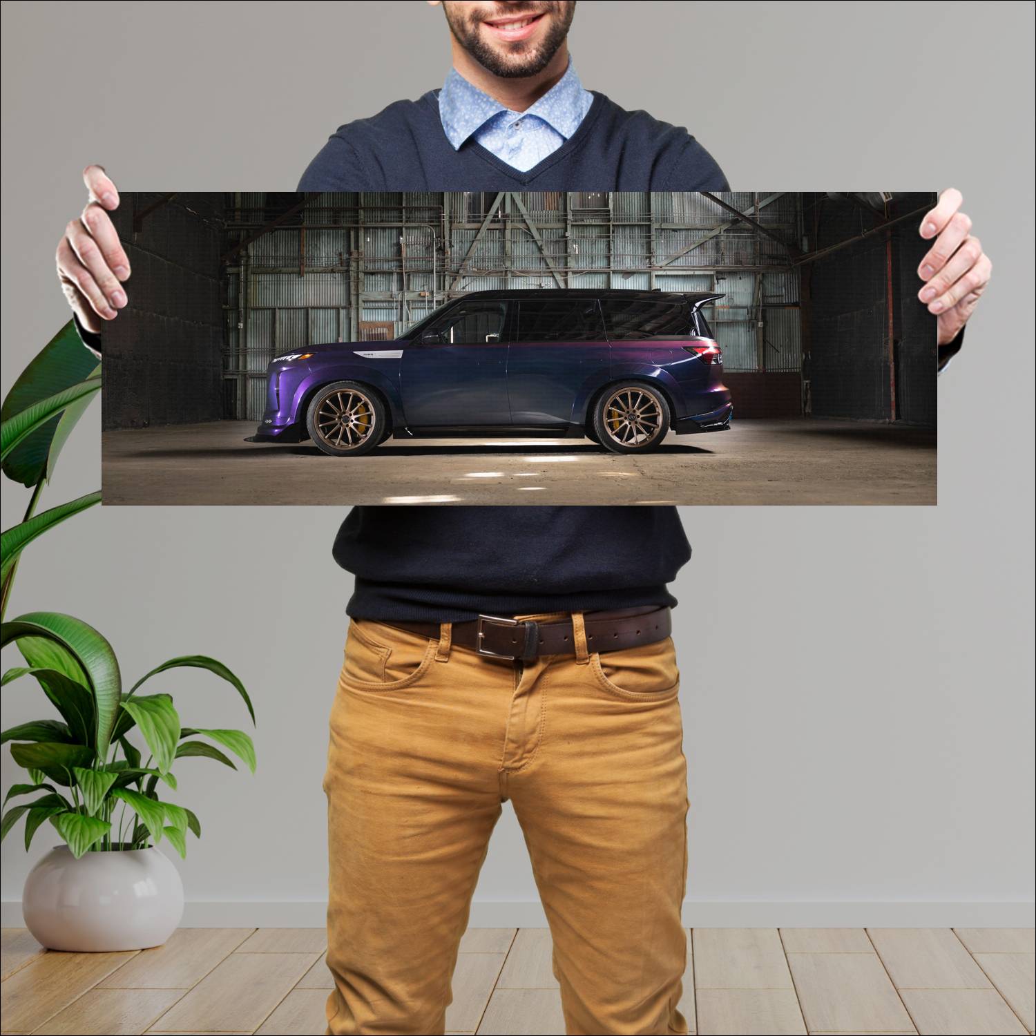 Cuadro grande 30x80cm 2025 Infiniti QX80 R Spec Concept 004 Infiniti