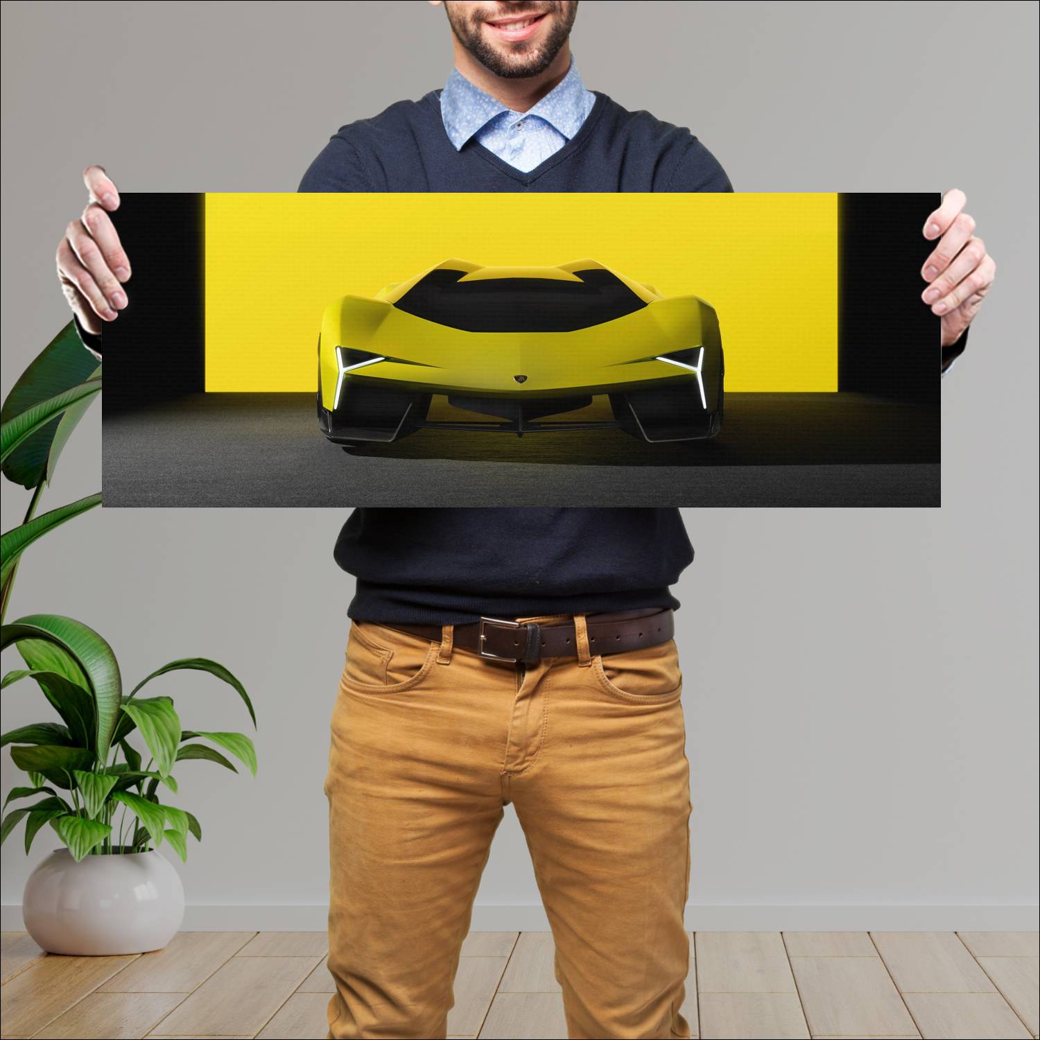 Cuadro grande 30x80cm 2025 Lamborghini Manifesto Concept 004 Lamborghini