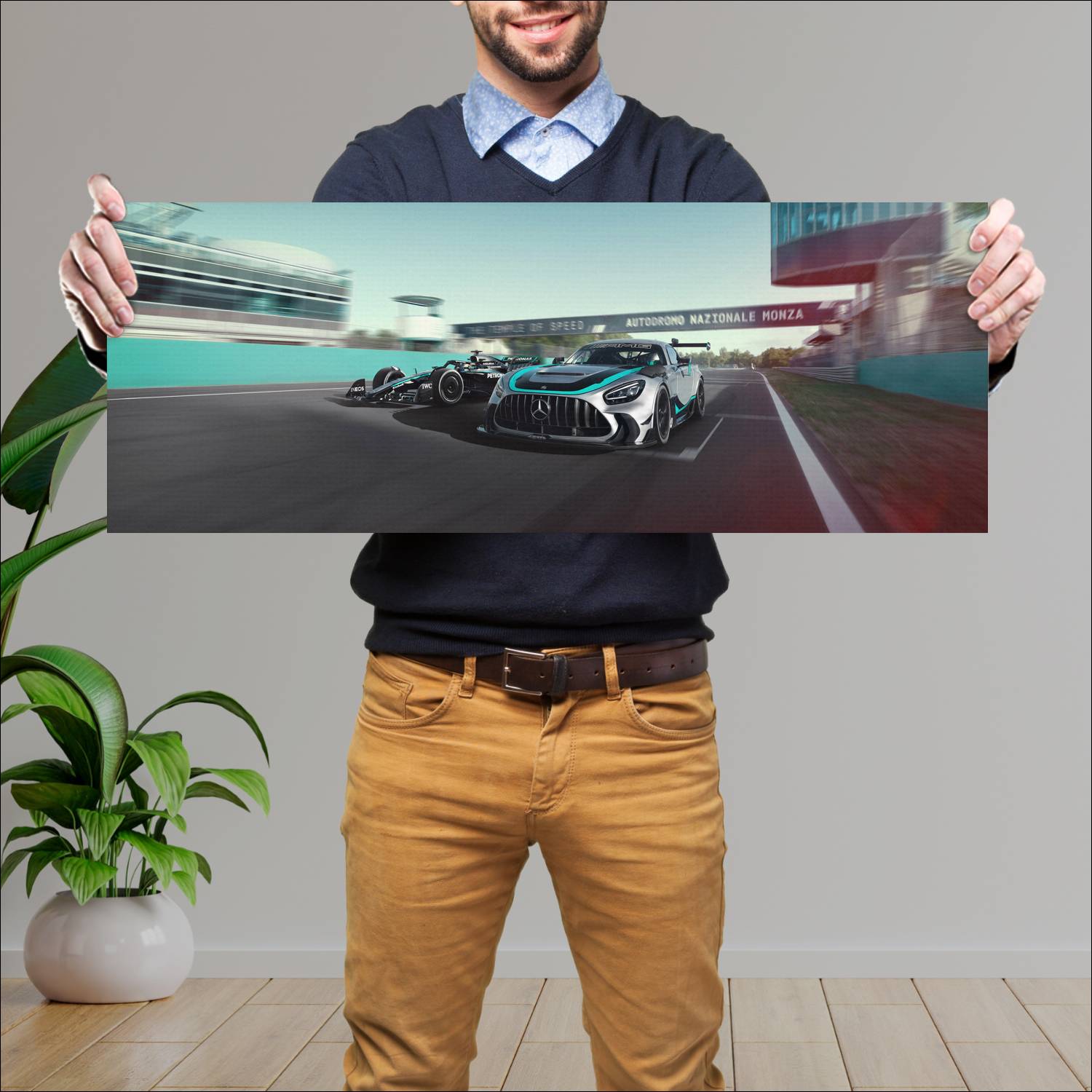 Cuadro grande 30x80cm 2025 Mercedes AMG GT2 Edition W16 004 Mercedes