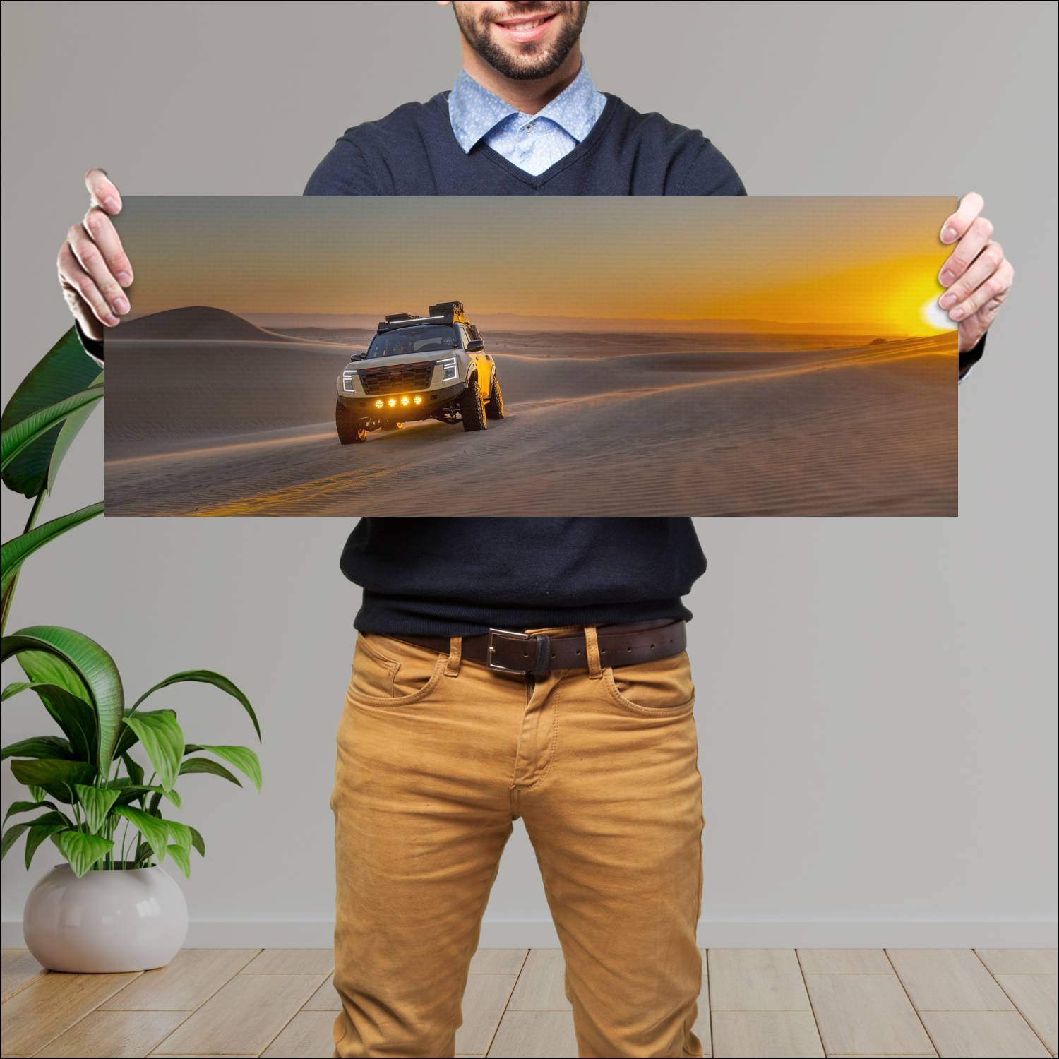 Cuadro grande 30x80cm 2025 Nissan Dune Patrol Concept 002 Nissan
