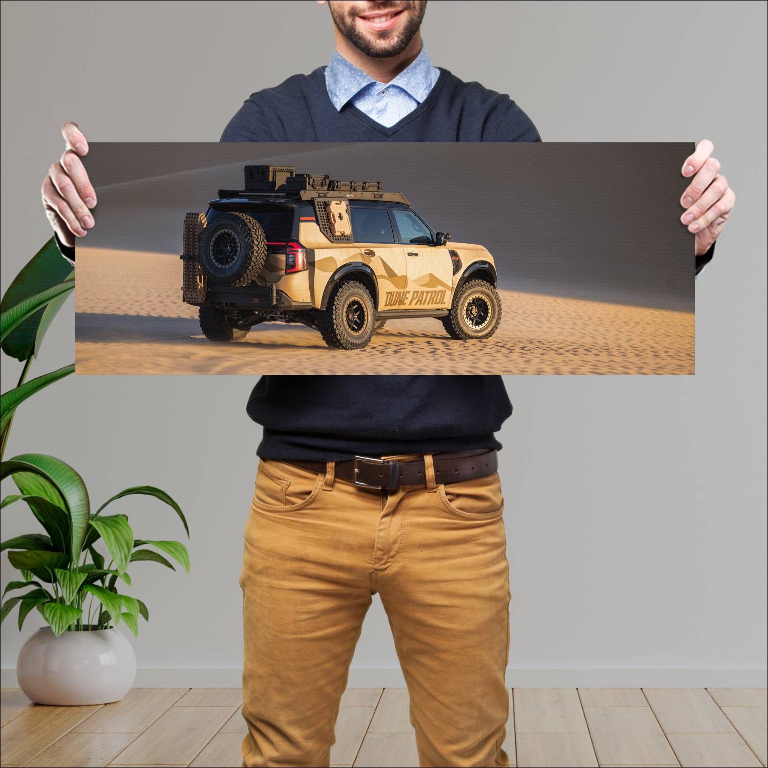 Cuadro grande 30x80cm 2025 Nissan Dune Patrol Concept 003 Nissan