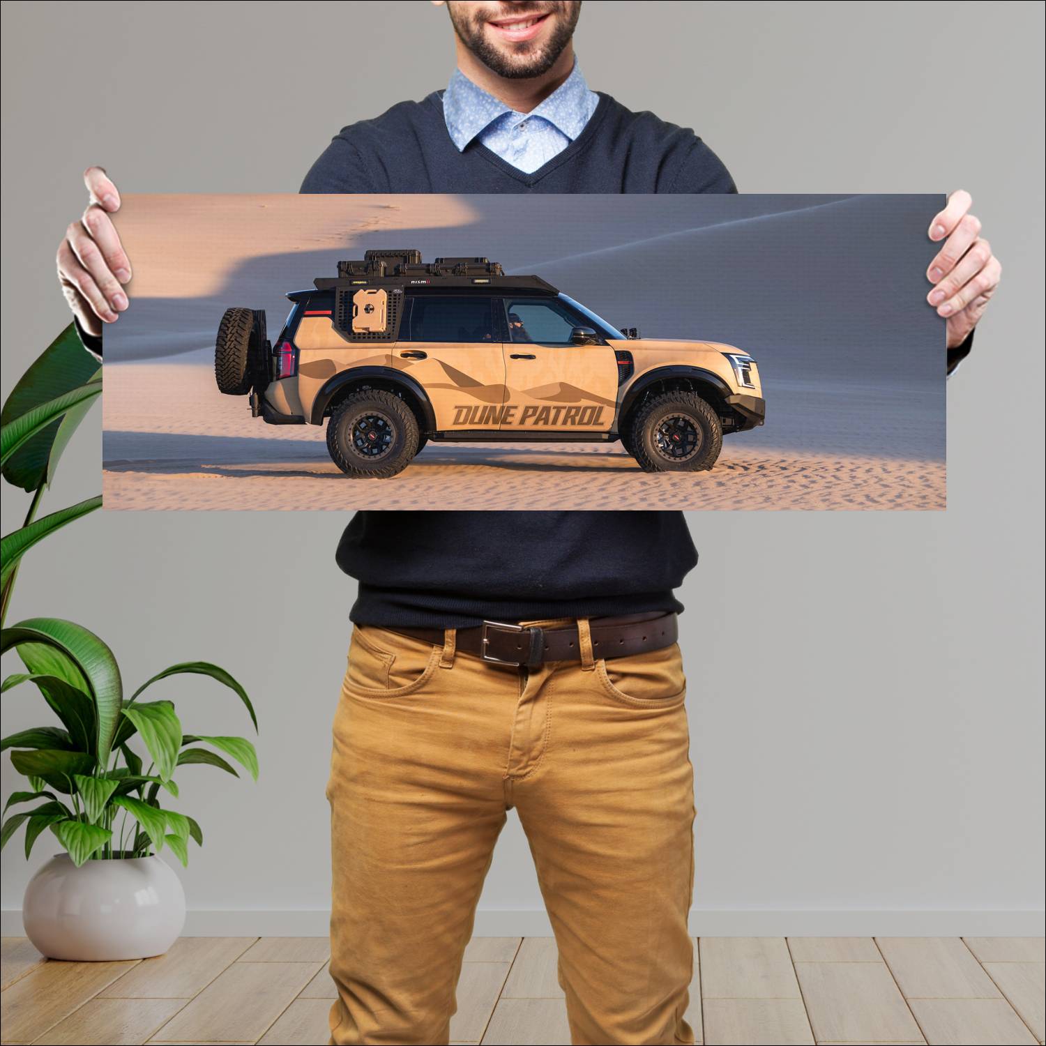 Cuadro grande 30x80cm 2025 Nissan Dune Patrol Concept 004 Nissan