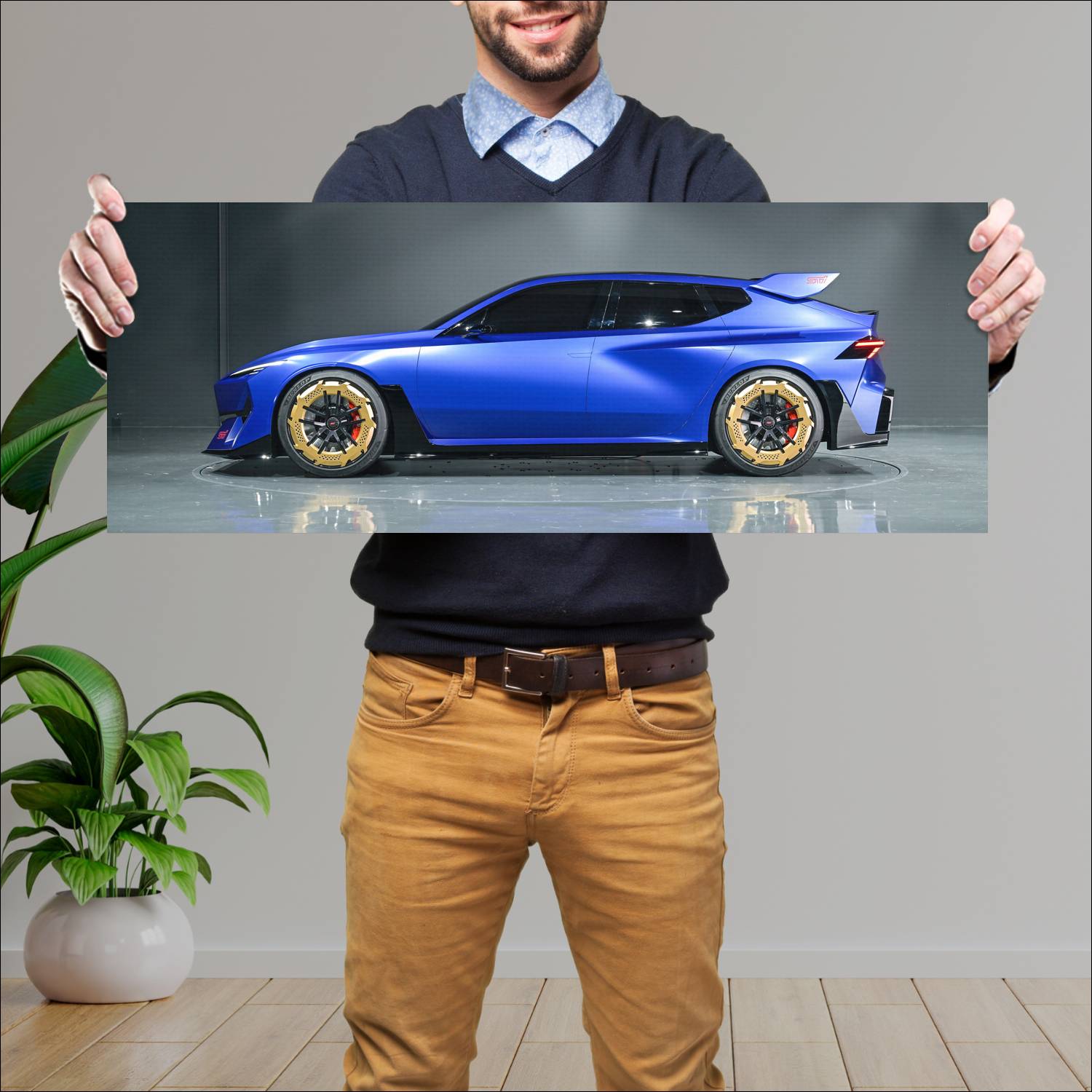 Cuadro grande 30x80cm 2025 Subaru Performance E STI Concept 002 Subaru