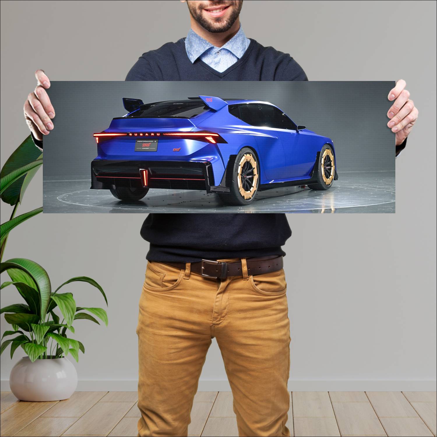 Cuadro grande 30x80cm 2025 Subaru Performance E STI Concept 003 Subaru