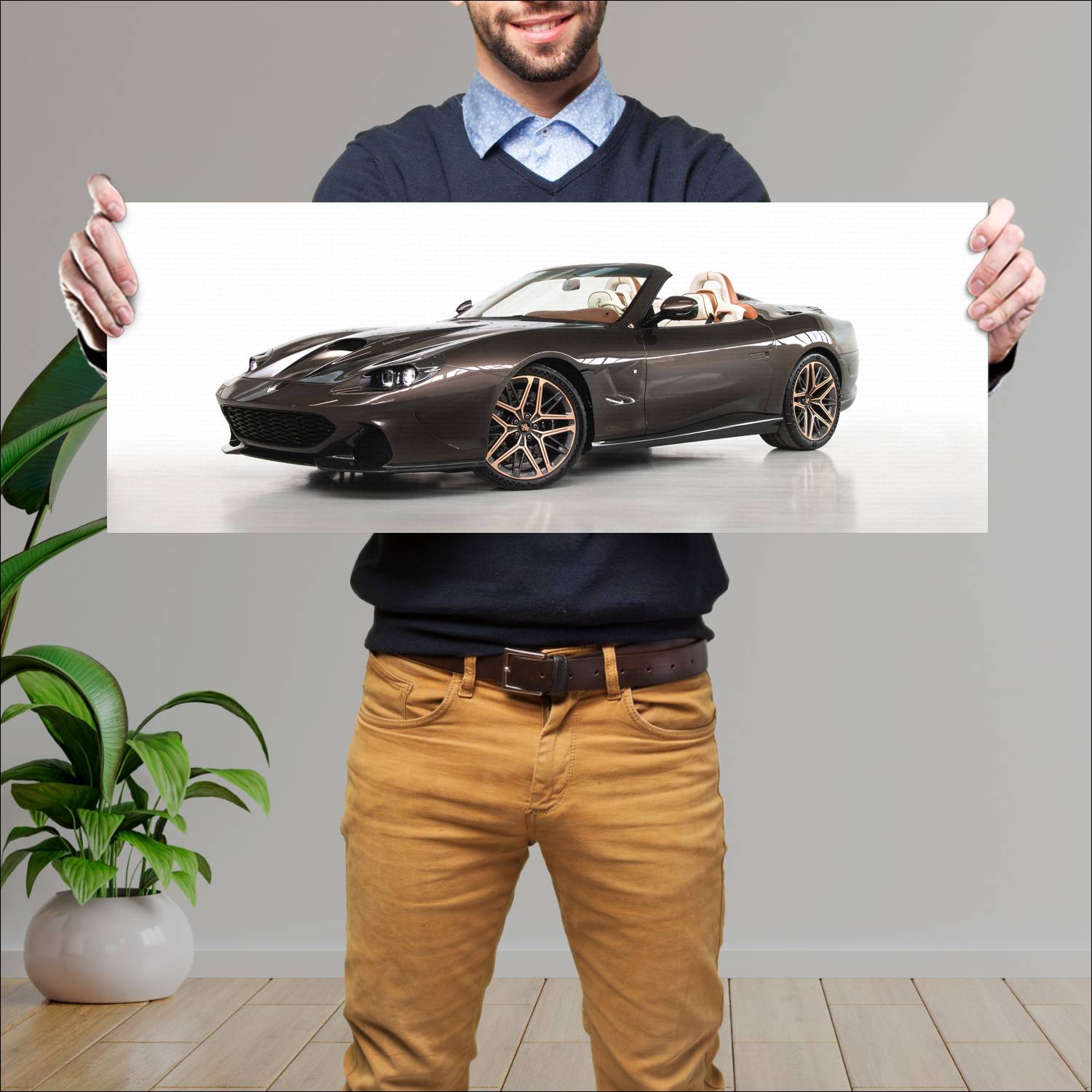 Cuadro grande 30x80cm 2025 Touring Superleggera Veloce12 Barchetta 003 1 Touring