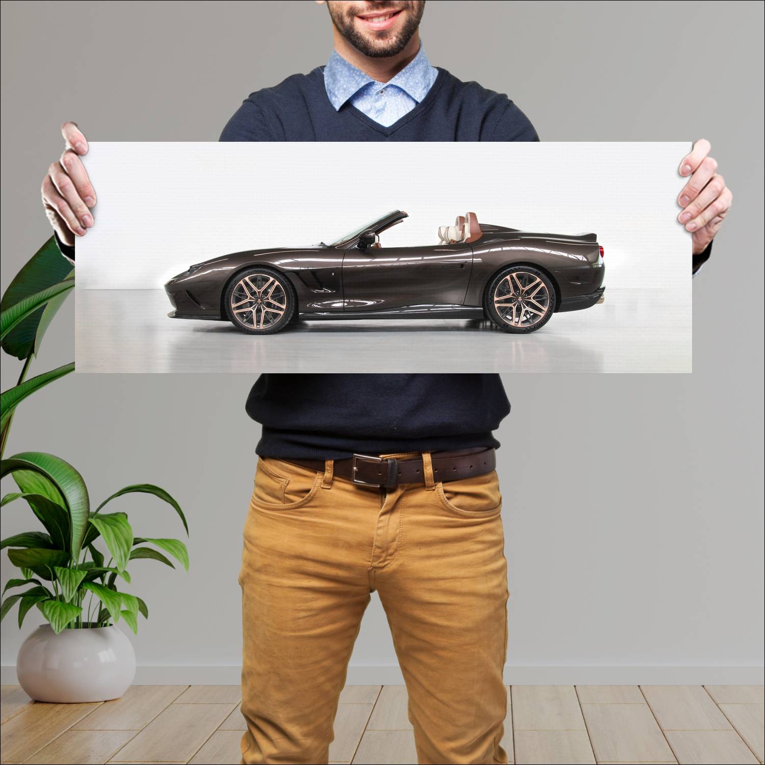 Cuadro grande 30x80cm 2025 Touring Superleggera Veloce12 Barchetta 004 1 Touring