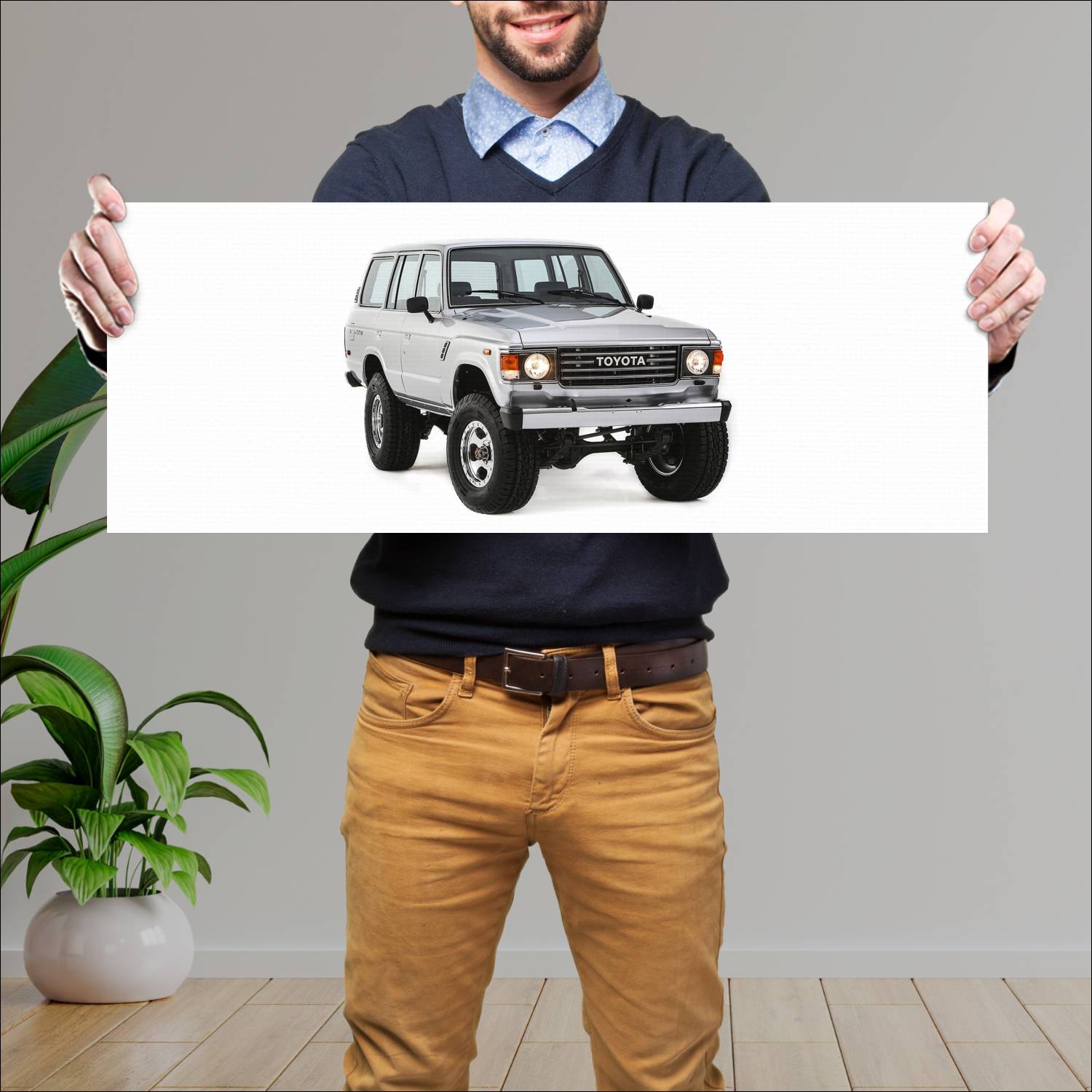 Cuadro grande 30x80cm 2025 Toyota Turbo Trail Cruiser Concept 001 Toyota