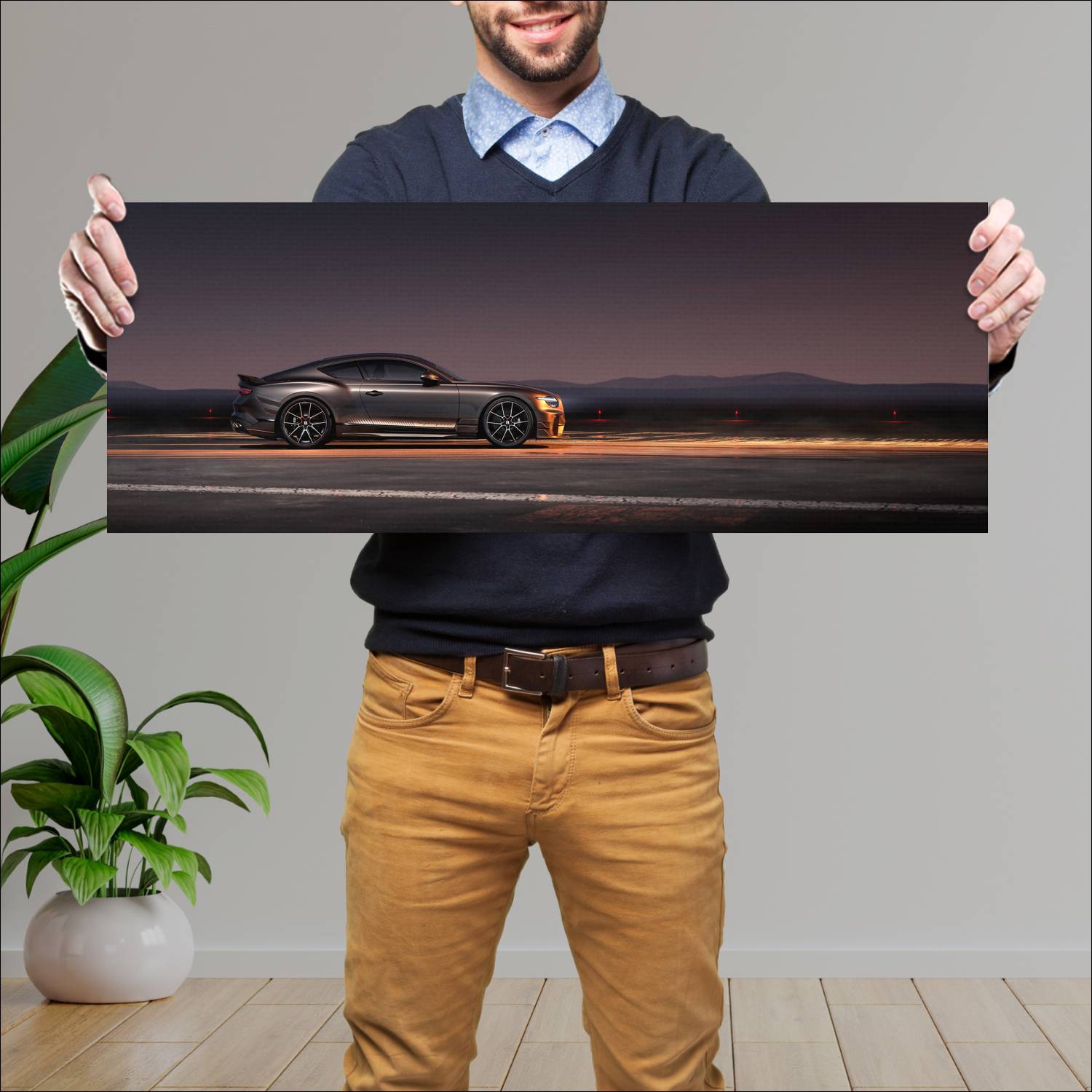 Cuadro grande 30x80cm 2026 Bentley Continental GT Supersports 003 Bentley