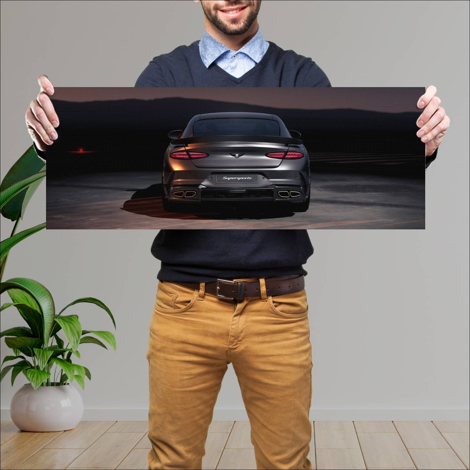 Cuadro grande 30x80cm 2026 Bentley Continental GT Supersports 004 Bentley
