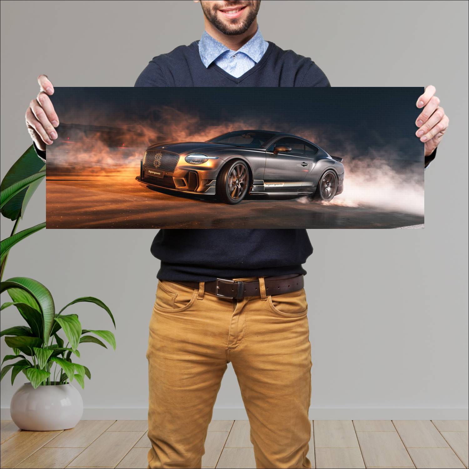 Cuadro grande 30x80cm 2026 Bentley Continental GT Supersports 006 Bentley