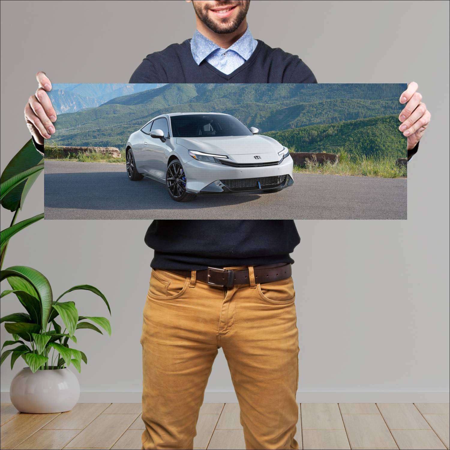 Cuadro grande 30x80cm 2026 Honda Prelude 001 Honda