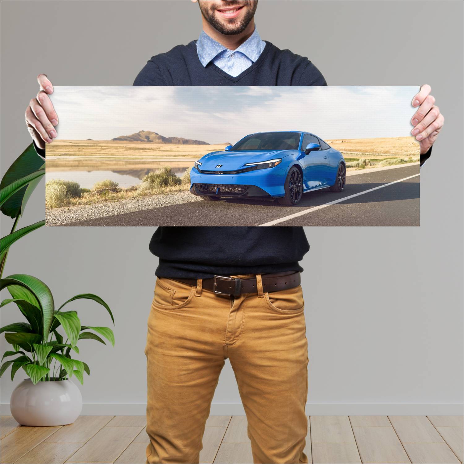 Cuadro grande 30x80cm 2026 Honda Prelude 006 Honda