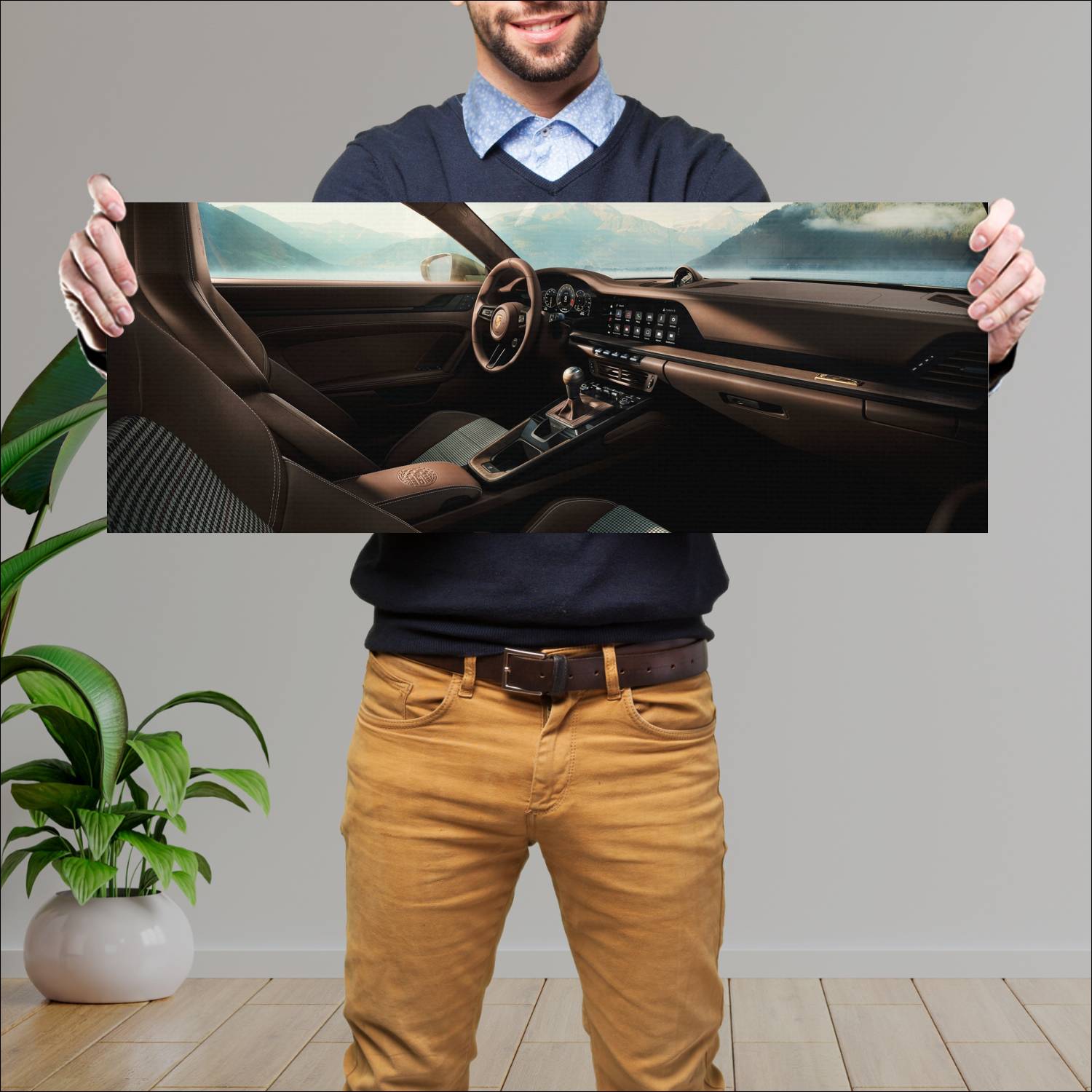 Cuadro grande 30x80cm 2026 Porsche 911 GT3 90 FA Porsche 004 Porsche