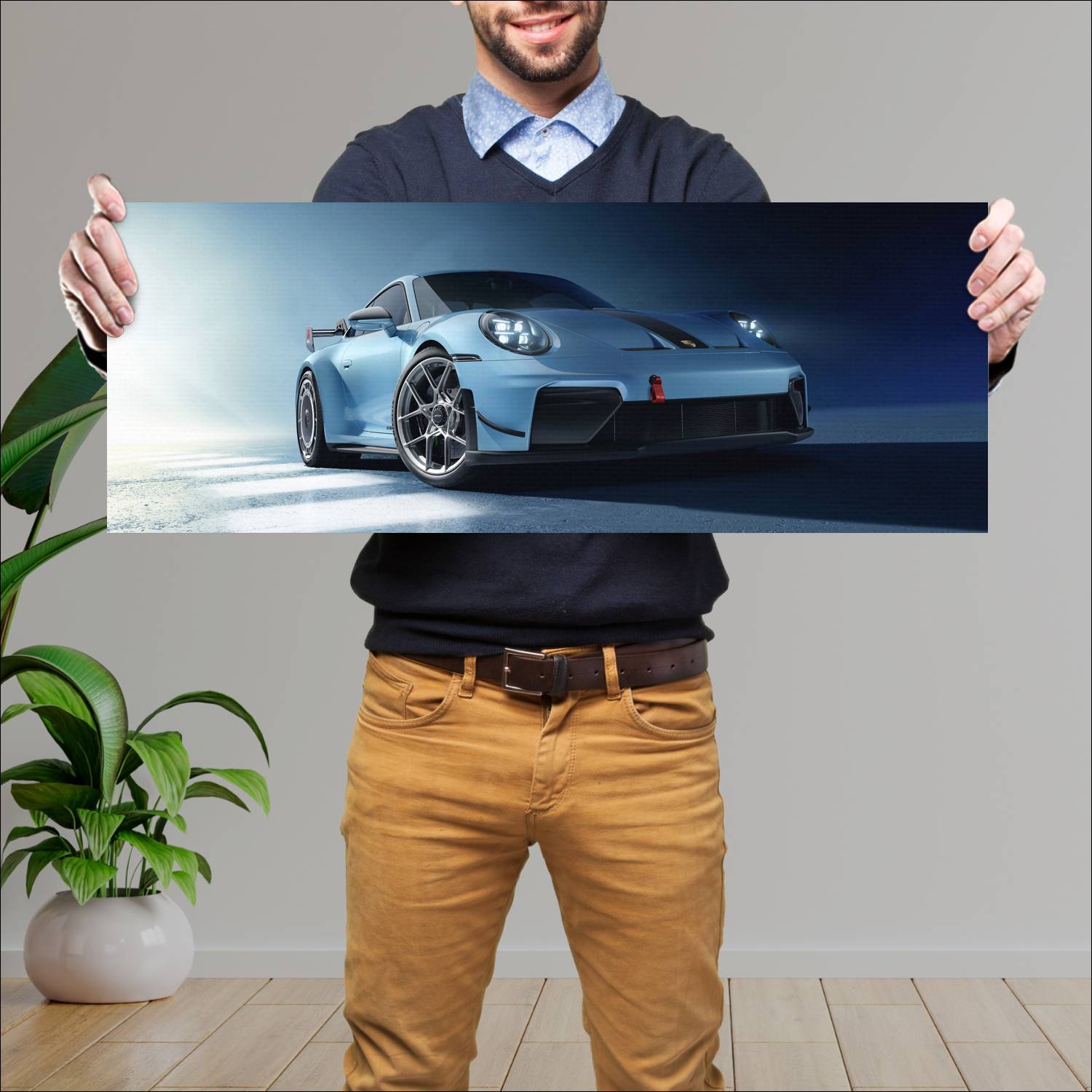 Cuadro grande 30x80cm 2026 Porsche 911 GT3 with Manthey Kit 001 Porsche