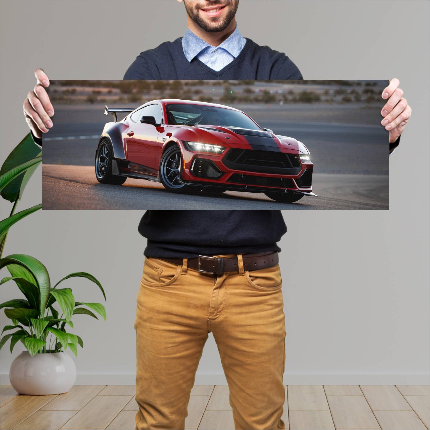 Cuadro grande 30x80cm 2026 Shelby Super Snake R 001 Shelby