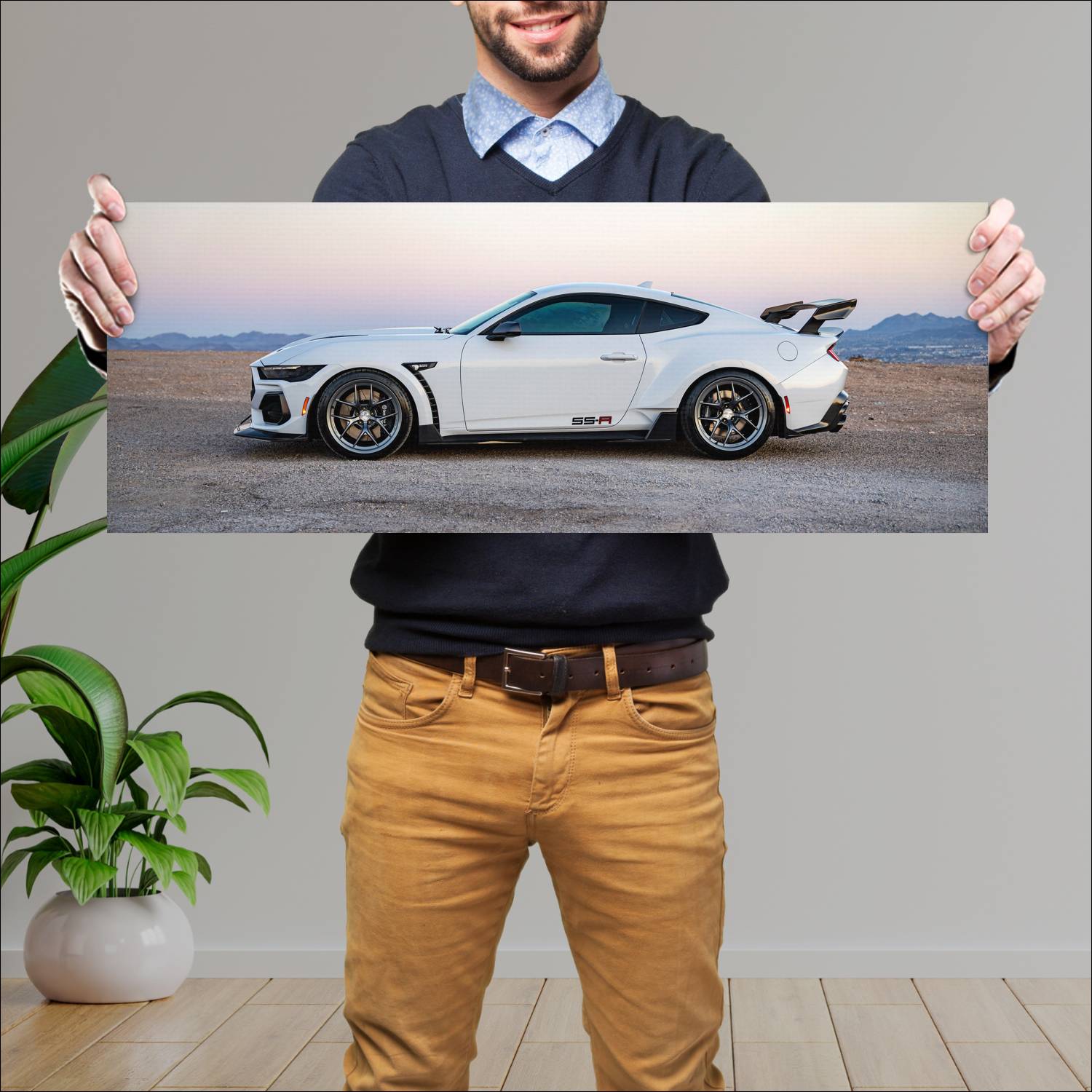 Cuadro grande 30x80cm 2026 Shelby Super Snake R 003 Shelby