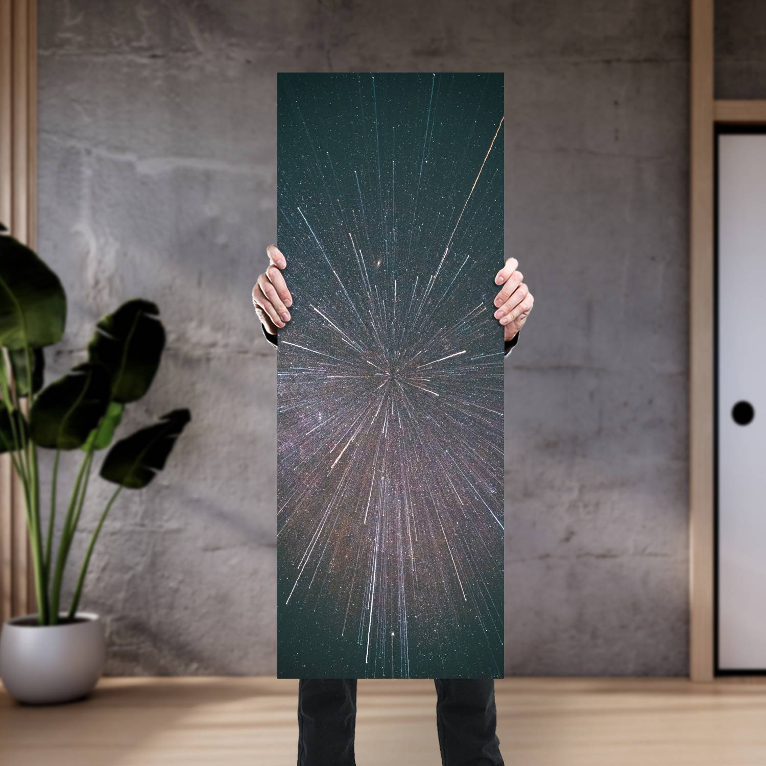 Cuadro grande 30x80cm Viaje espacial Espacio