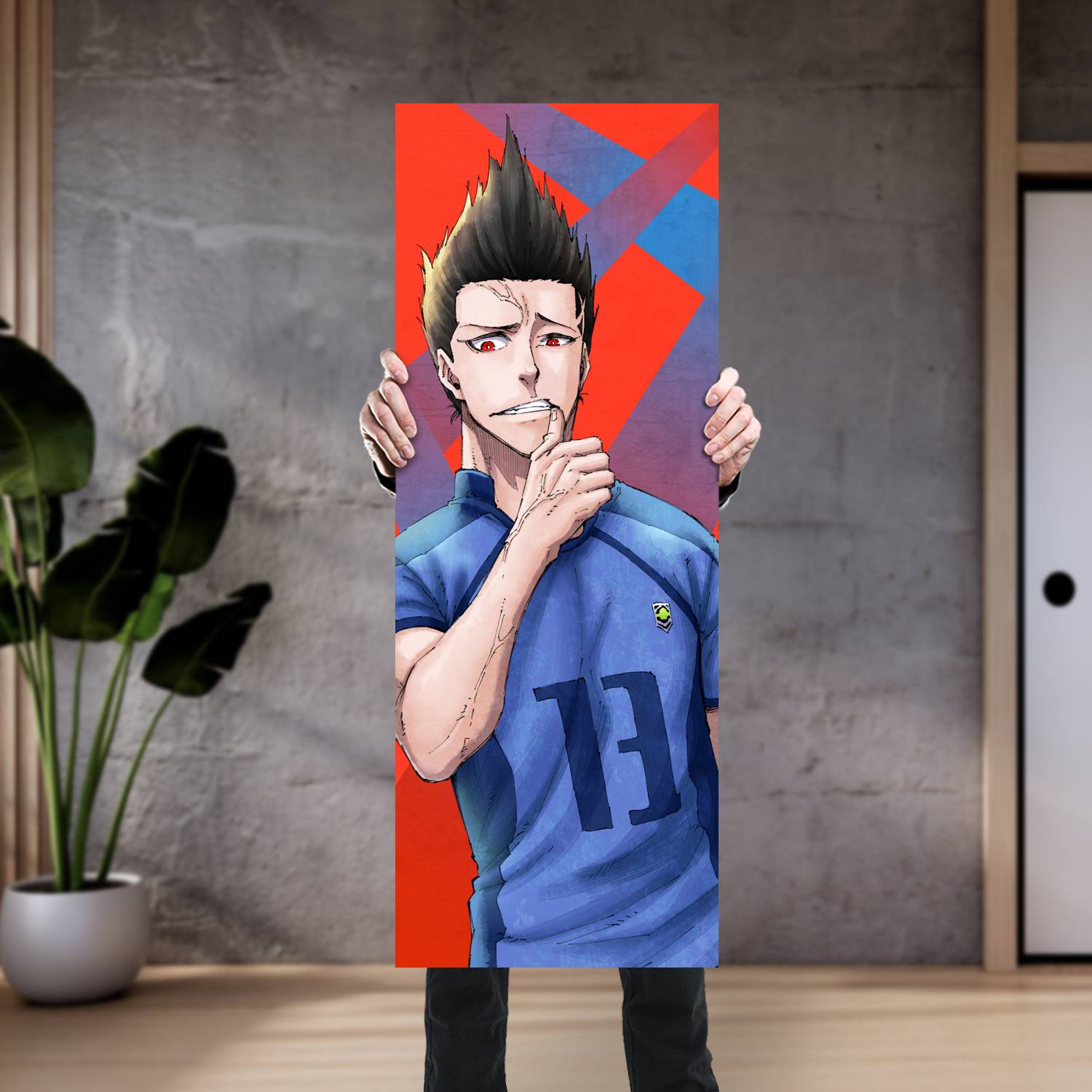 Cuadro grande 30x80cm Barou BL 024 Blue Lock