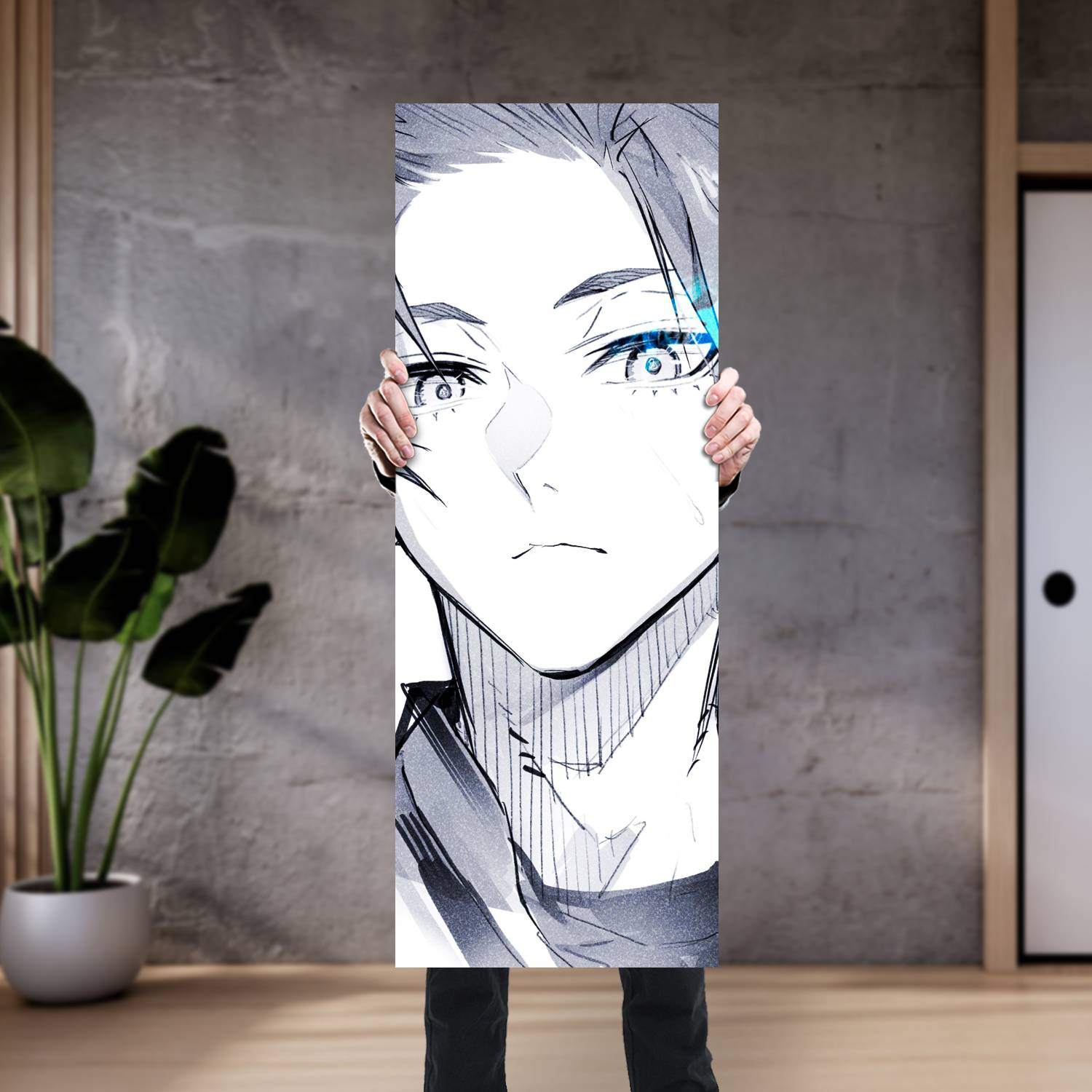 Cuadro grande 30x80cm Sae BL 031 Blue Lock