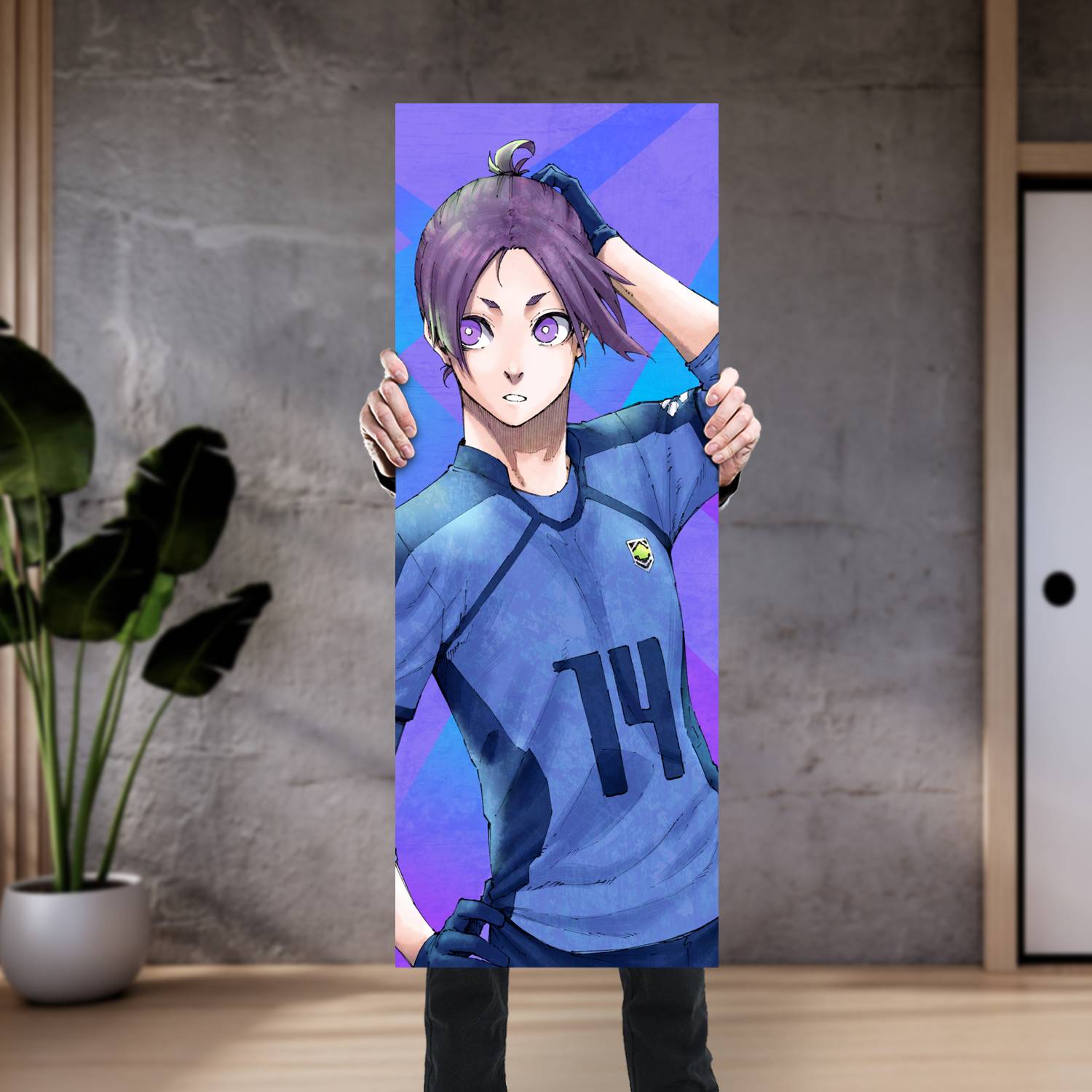 Cuadro grande 30x80cm Reo BL 038 Blue Lock