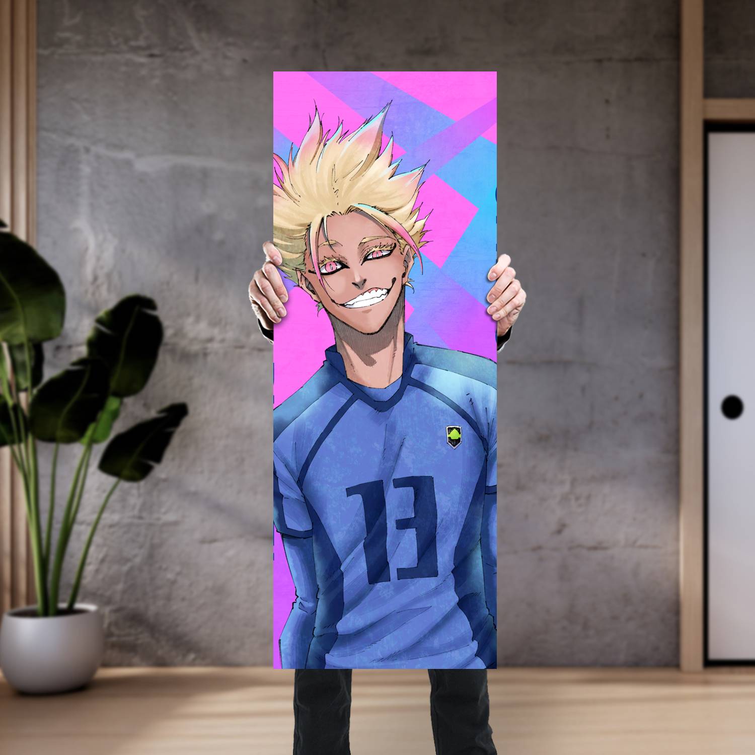 Cuadro grande 30x80cm Shidou Ryuusei Blue Lock