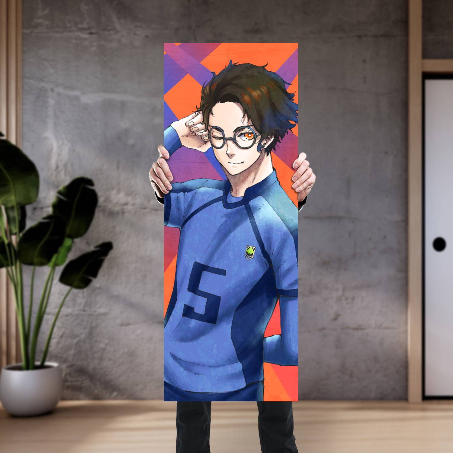 Cuadro grande 30x80cm Yukimiya Kenyuu Blue Lock