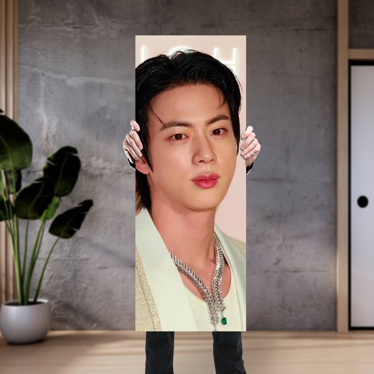 Cuadro grande 30x80cm Kim Seok Jin BT 070 BTS