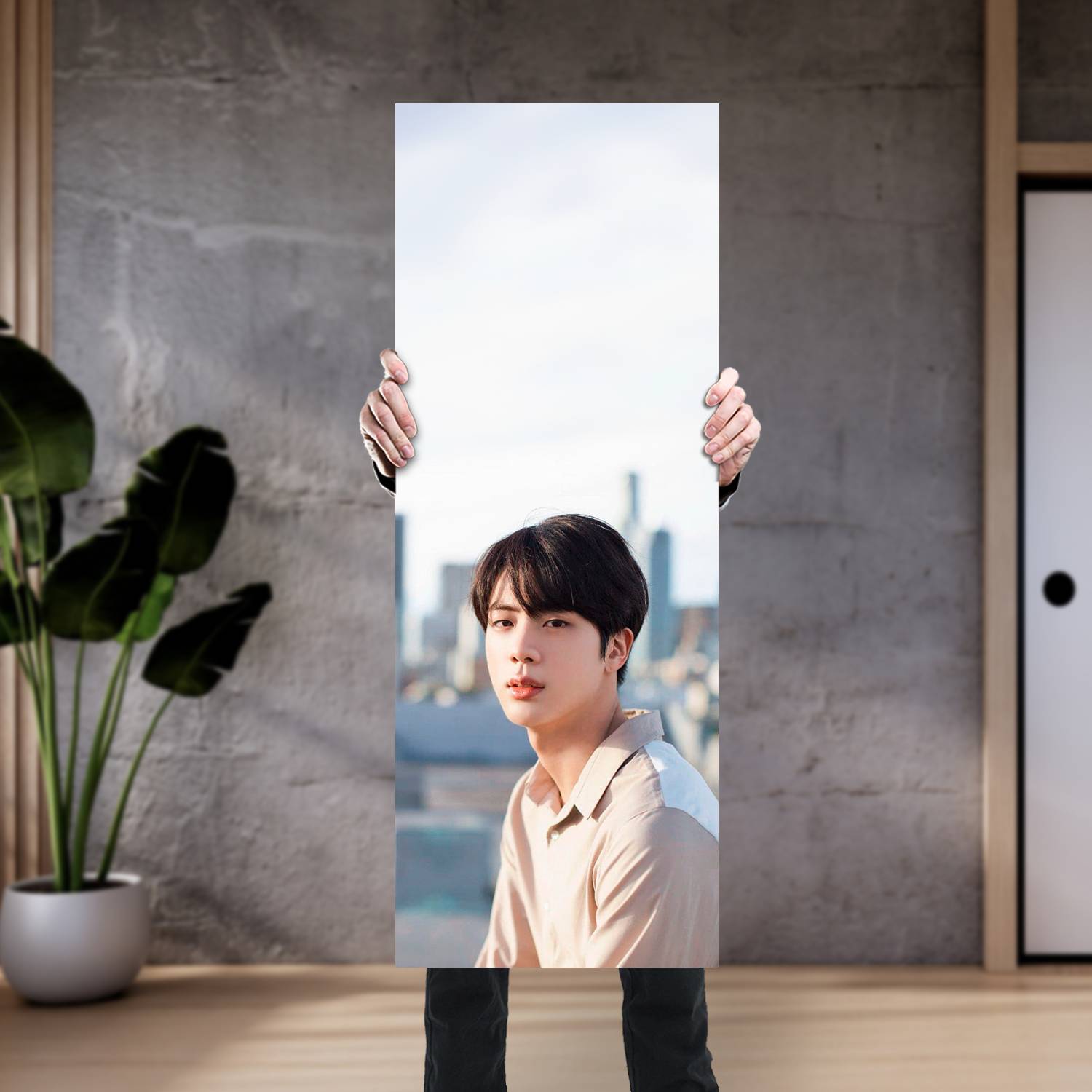 Cuadro grande 30x80cm Kim Seok Jin BT 072 BTS