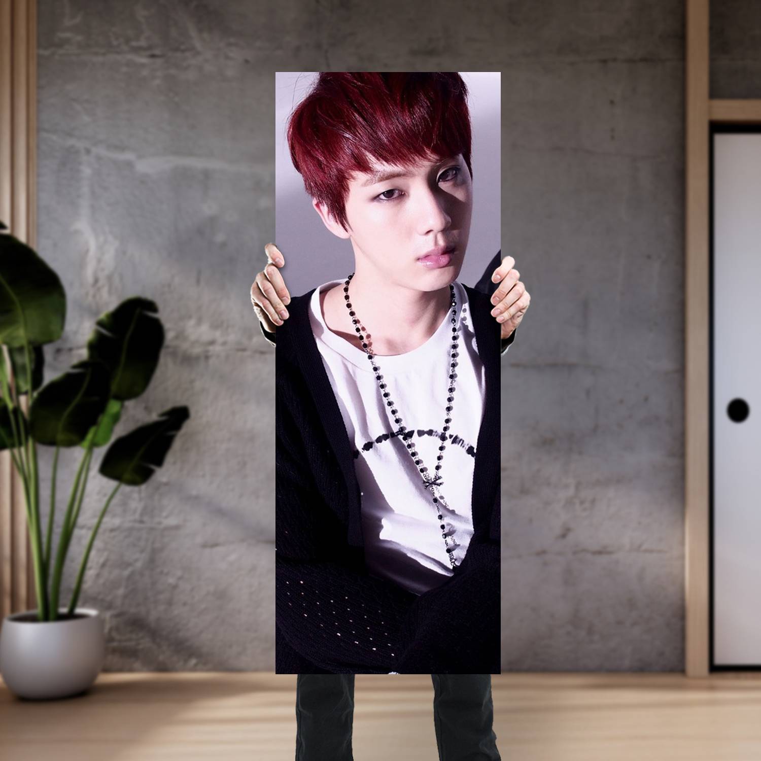 Cuadro grande 30x80cm Kim Seok Jin BT 075 BTS