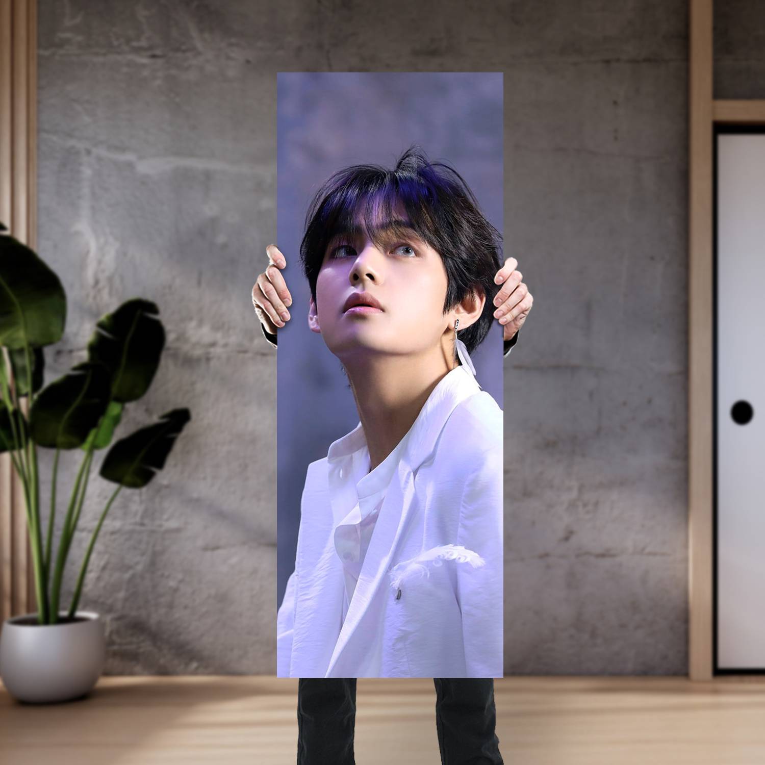 Cuadro grande 30x80cm Kim Tae Hyung V BT 079 BTS