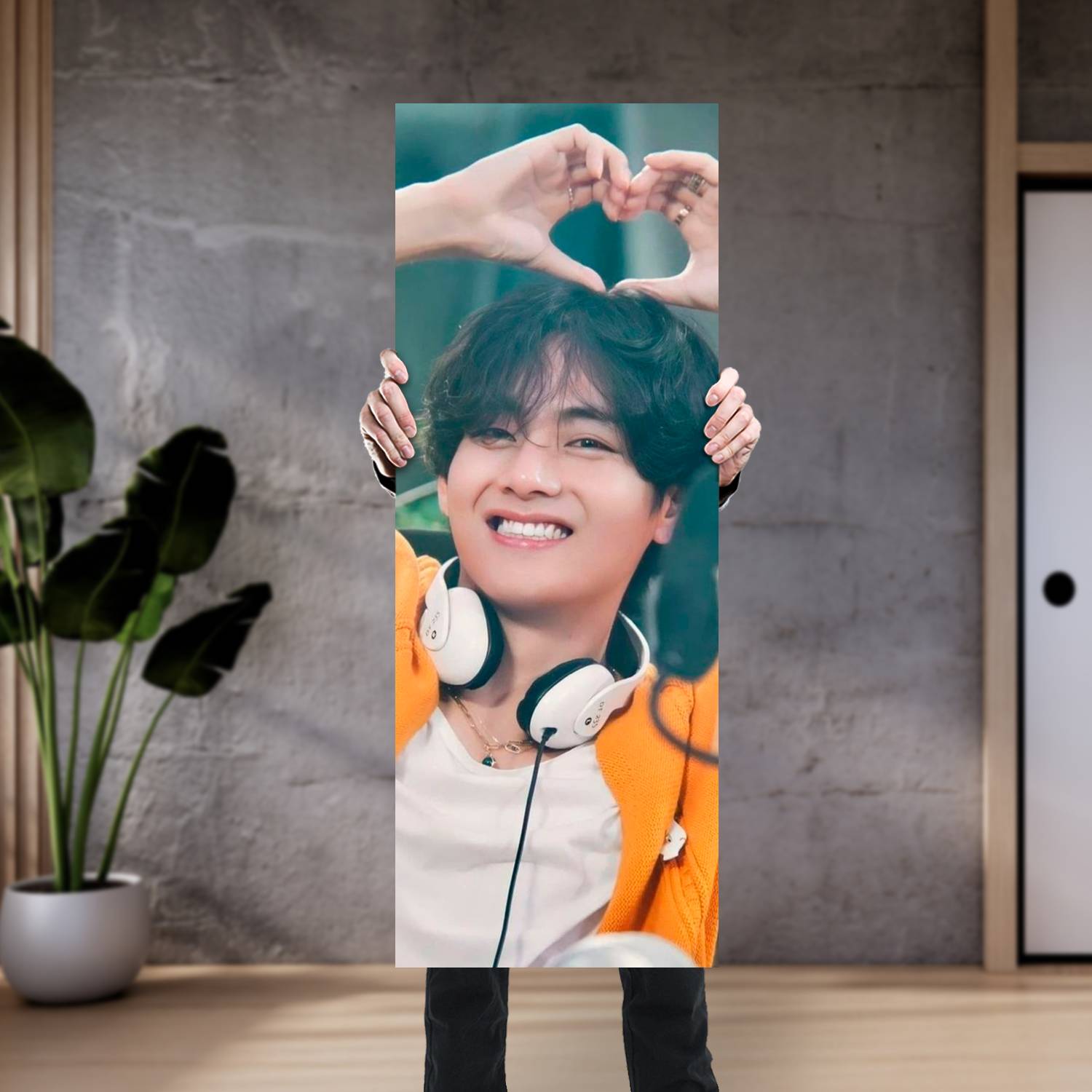 Cuadro grande 30x80cm Kim Tae Hyung V BT 080 BTS