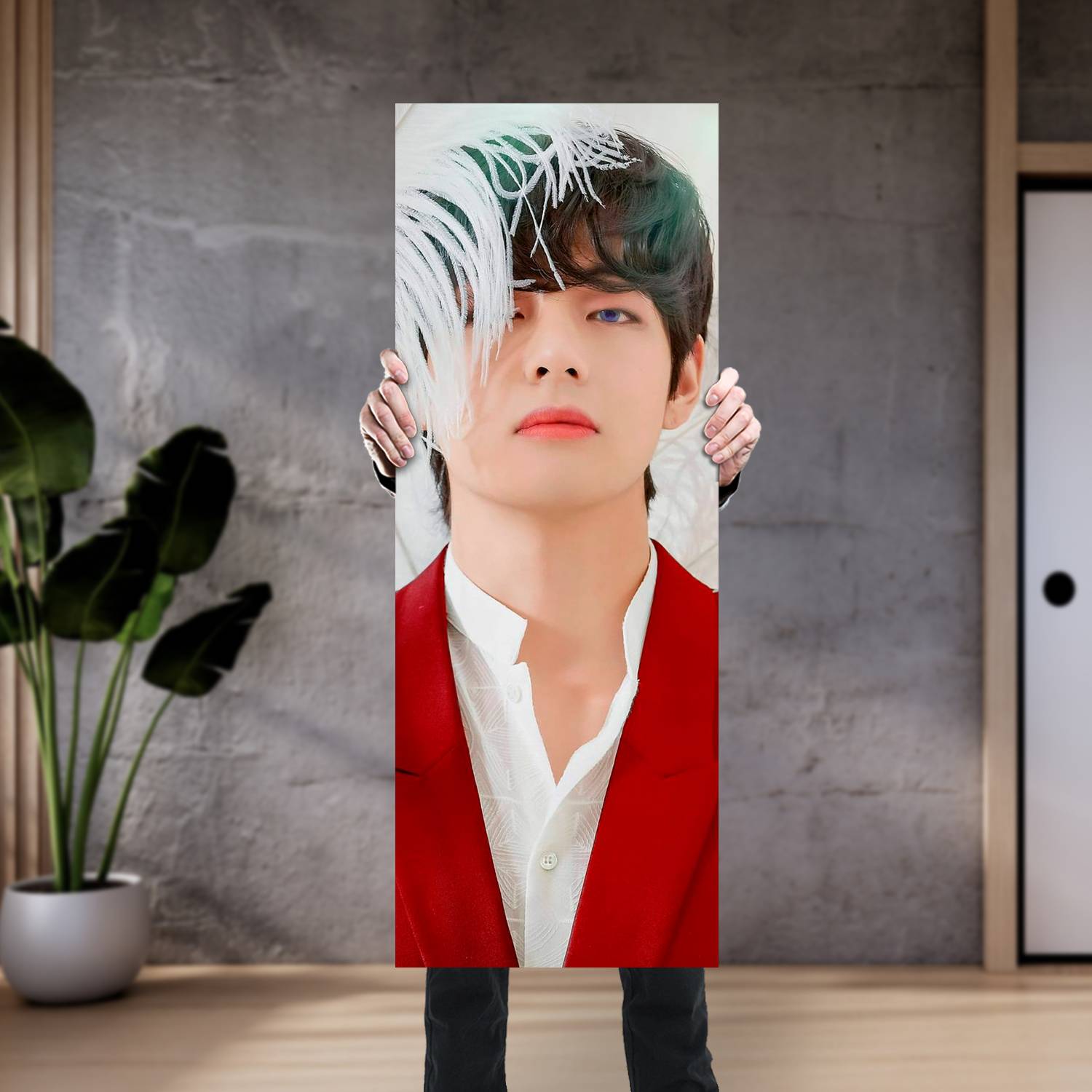 Cuadro grande 30x80cm Kim Tae Hyung V BT 084 BTS