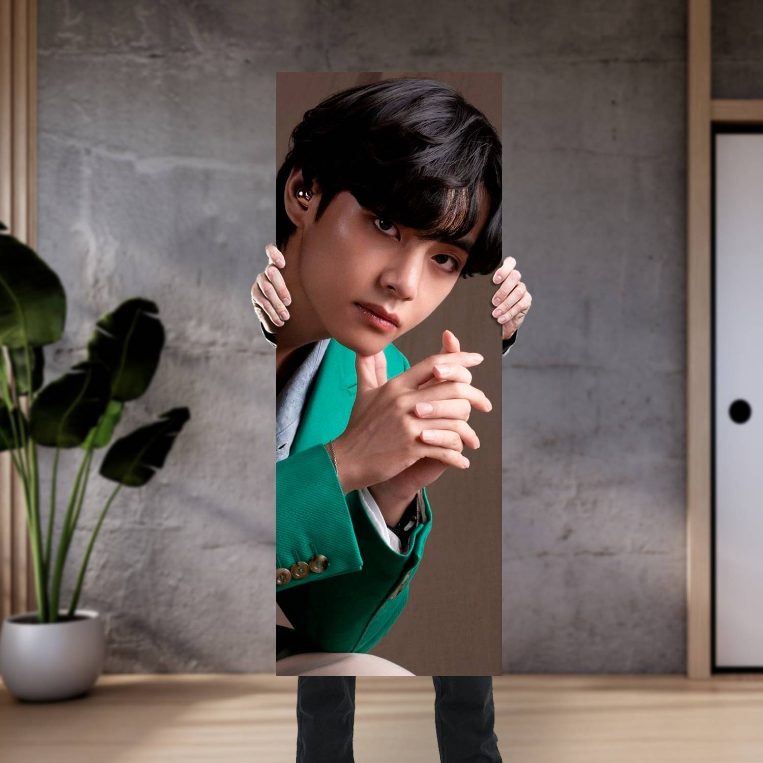 Cuadro grande 30x80cm Kim Tae Hyung V BT 089 BTS